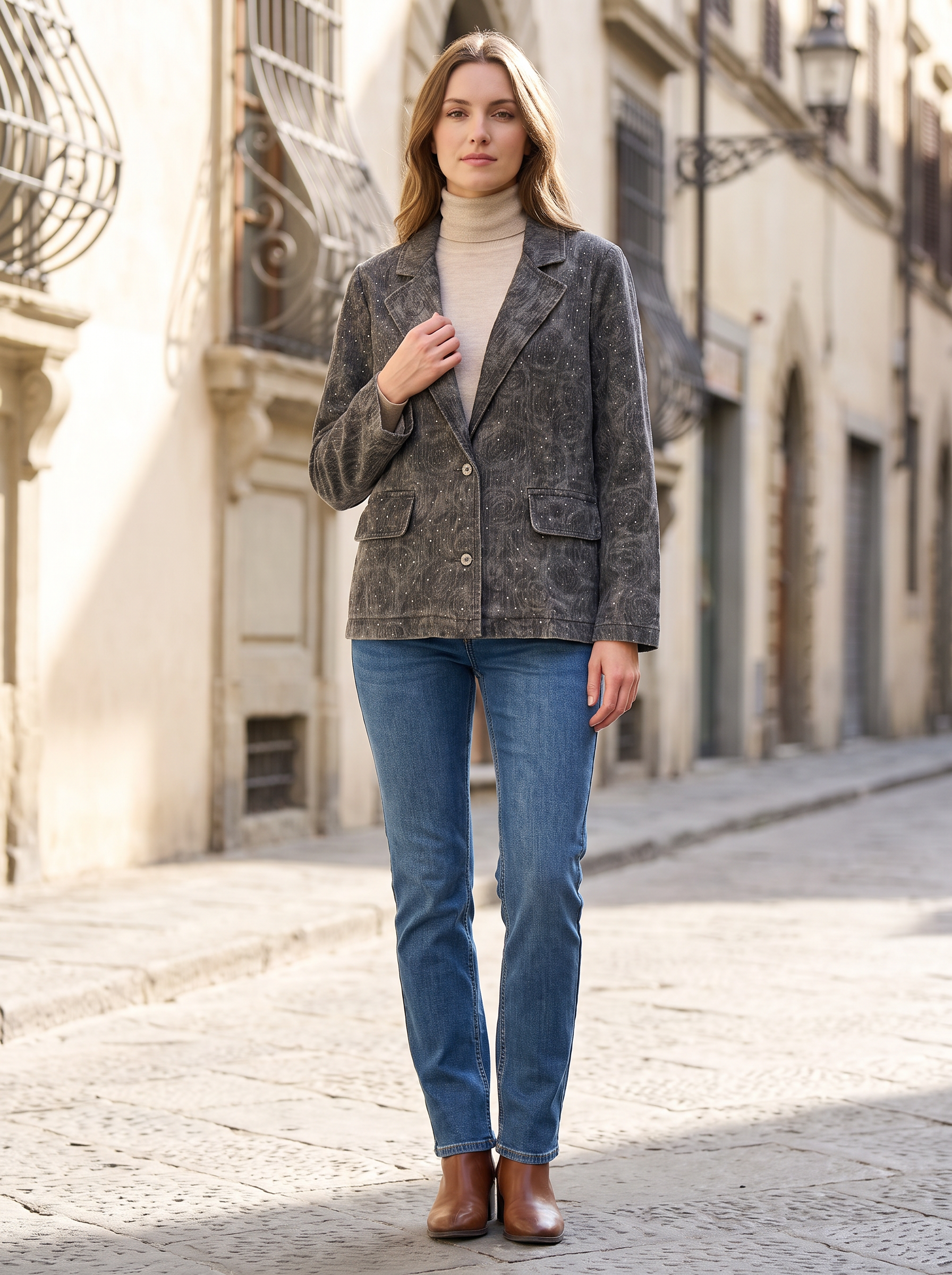 Hip-Length Straight Jacket