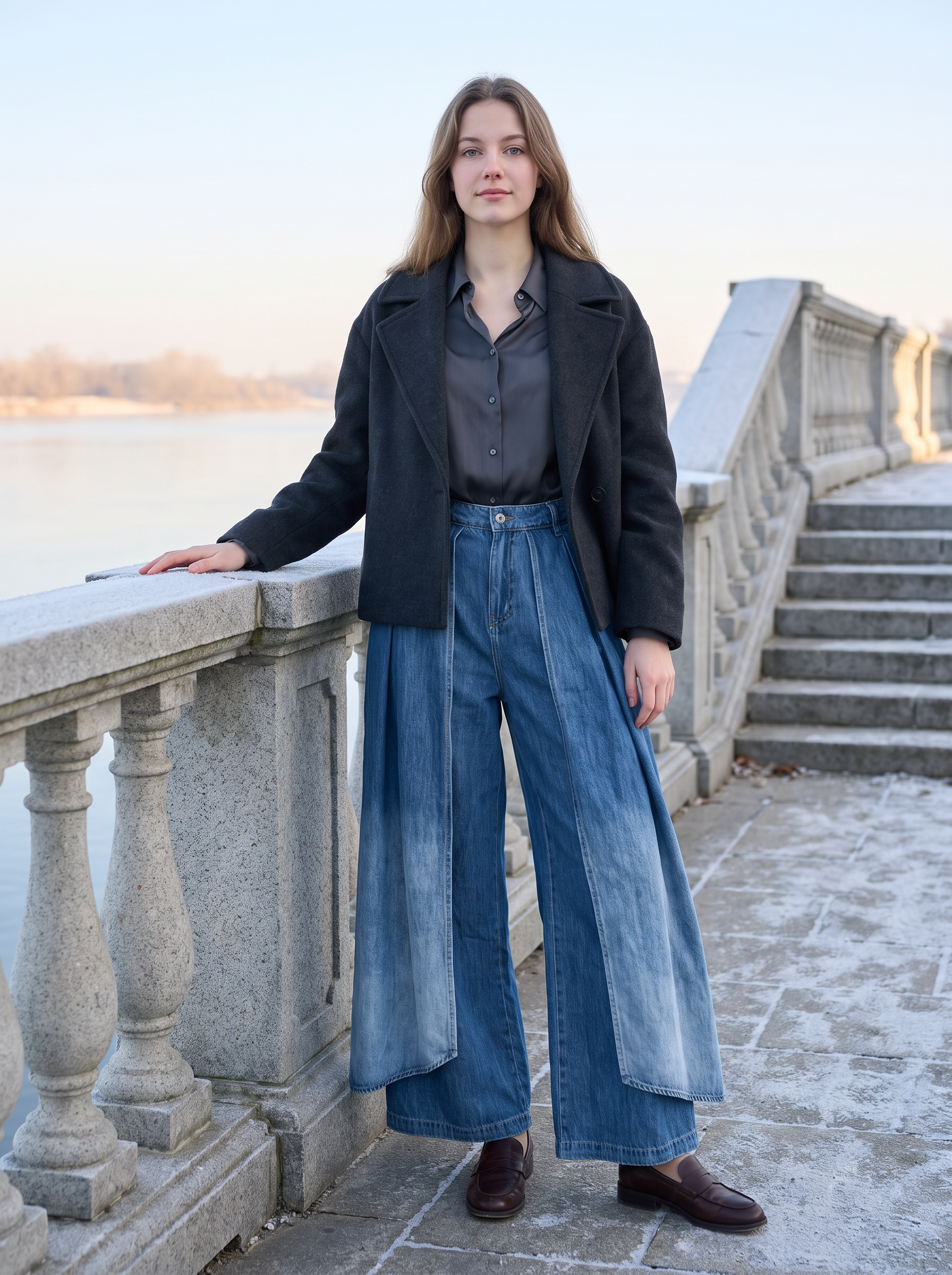 Pleated Culotte Trousers