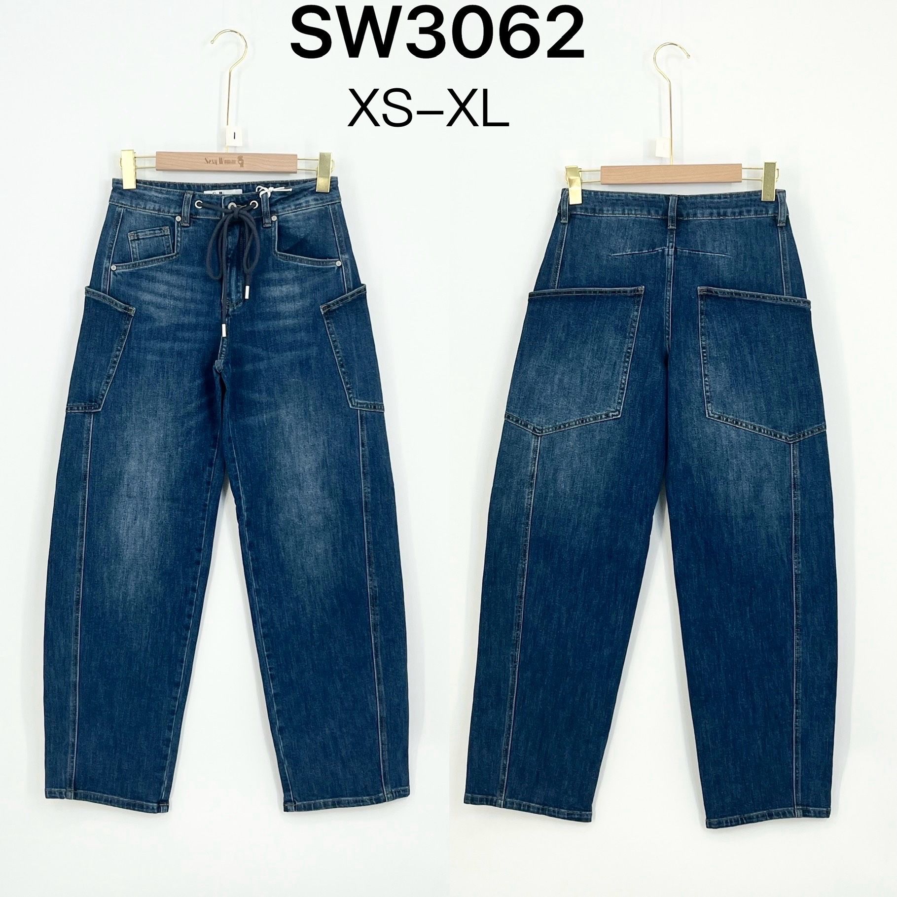 High-Rise Straight Jeans