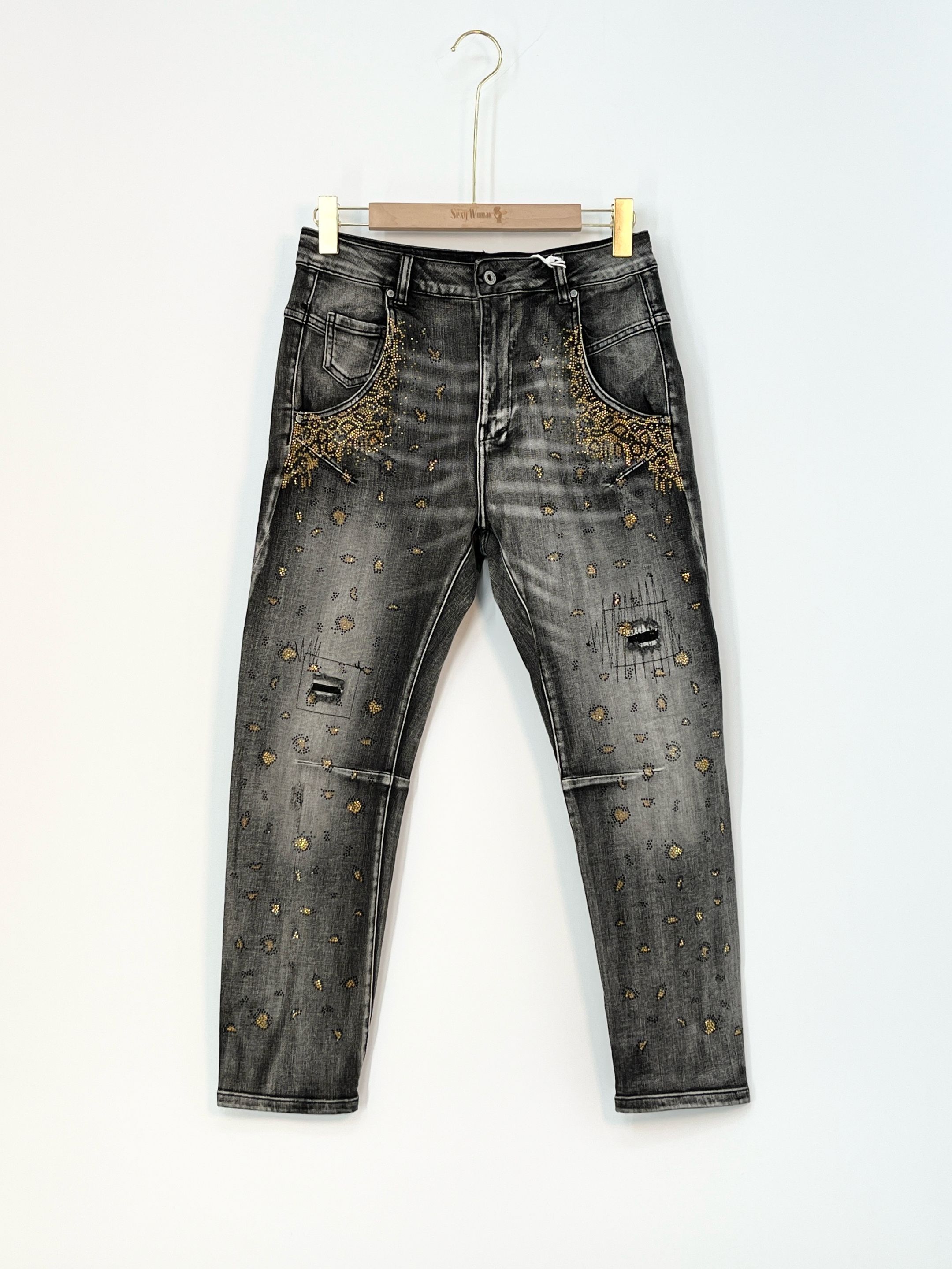 High‑Waist Jeans