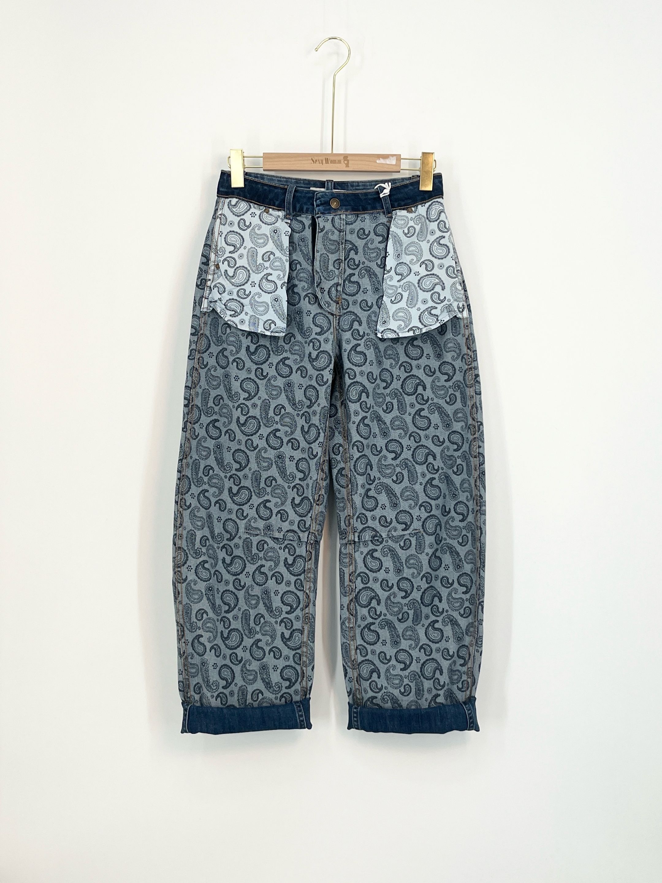 Straight Paisley Jeans