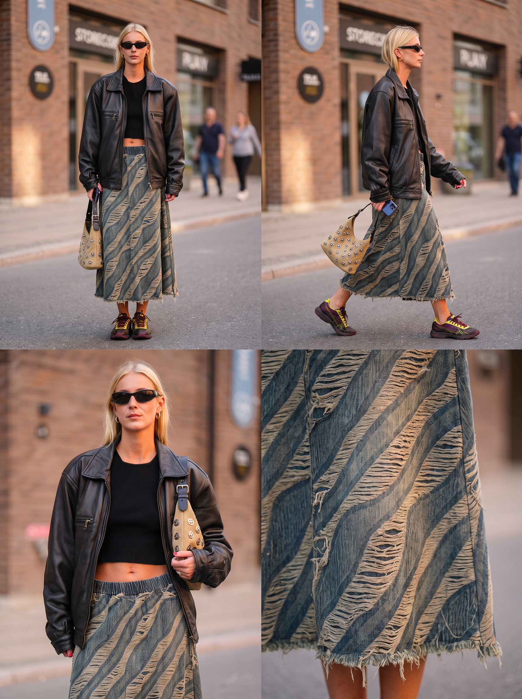 A-line Midi Skirt with Drawstrings