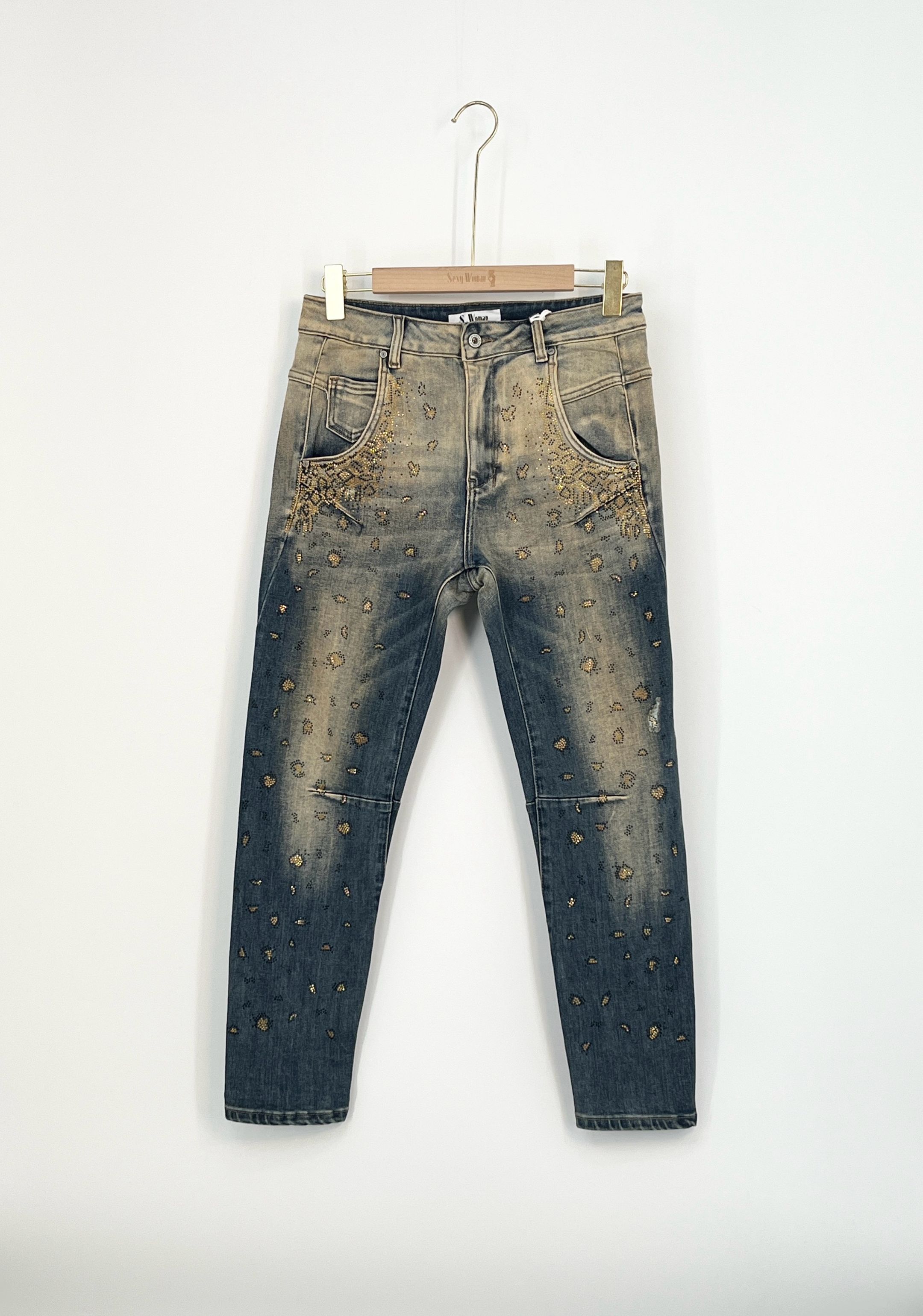 Slim Studded Jeans
