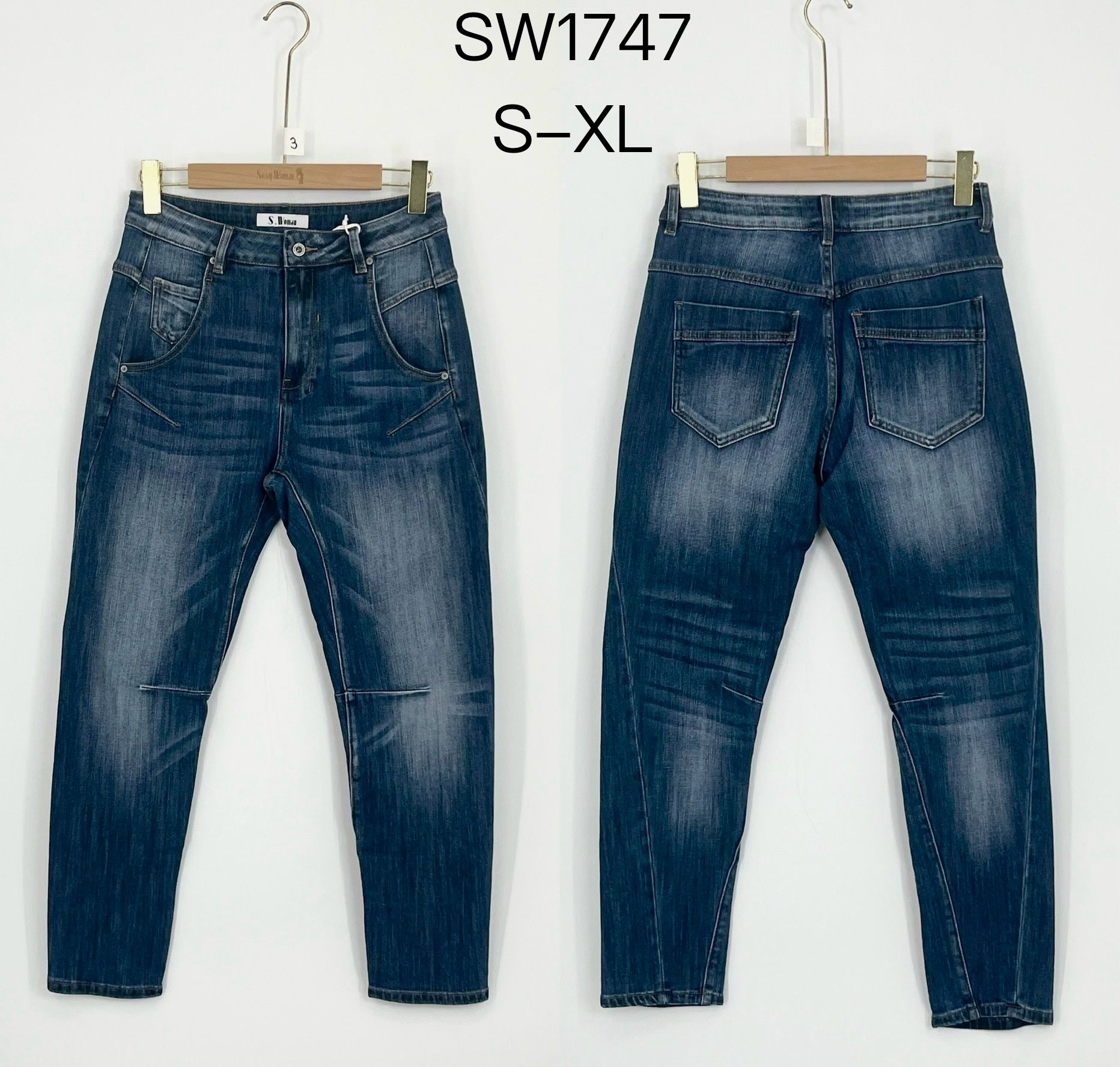 High-Rise Slim Straight Jeans