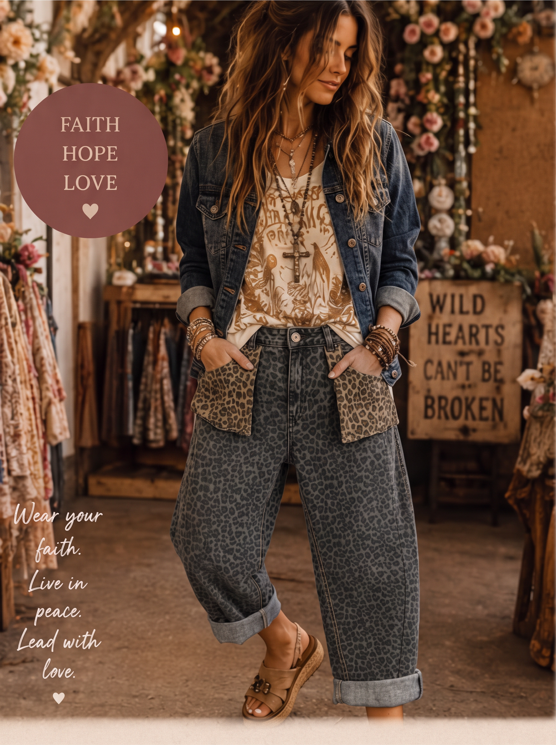 Wide High‑Waist Trousers