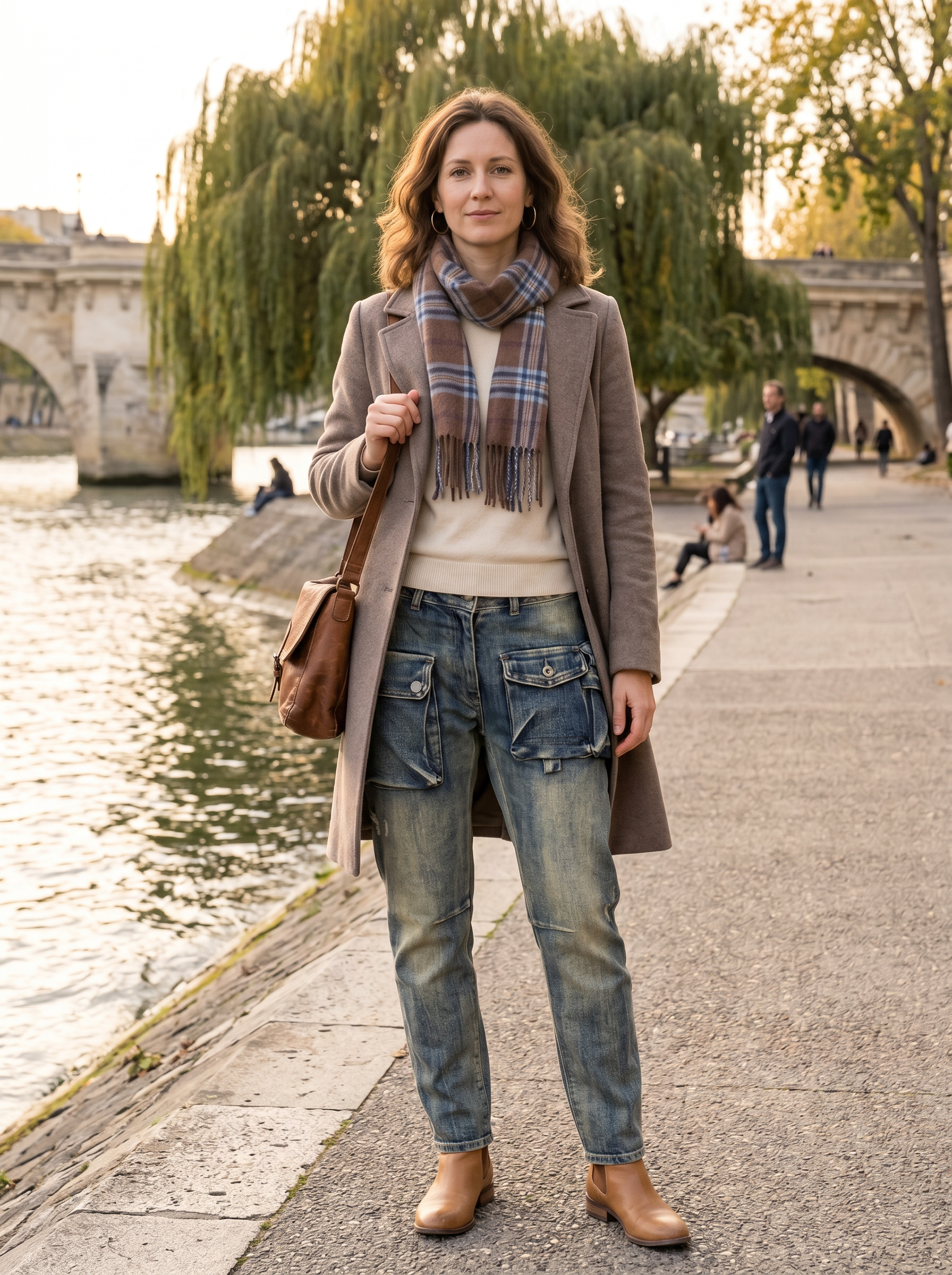 Ankle‑Length Cargo Trousers