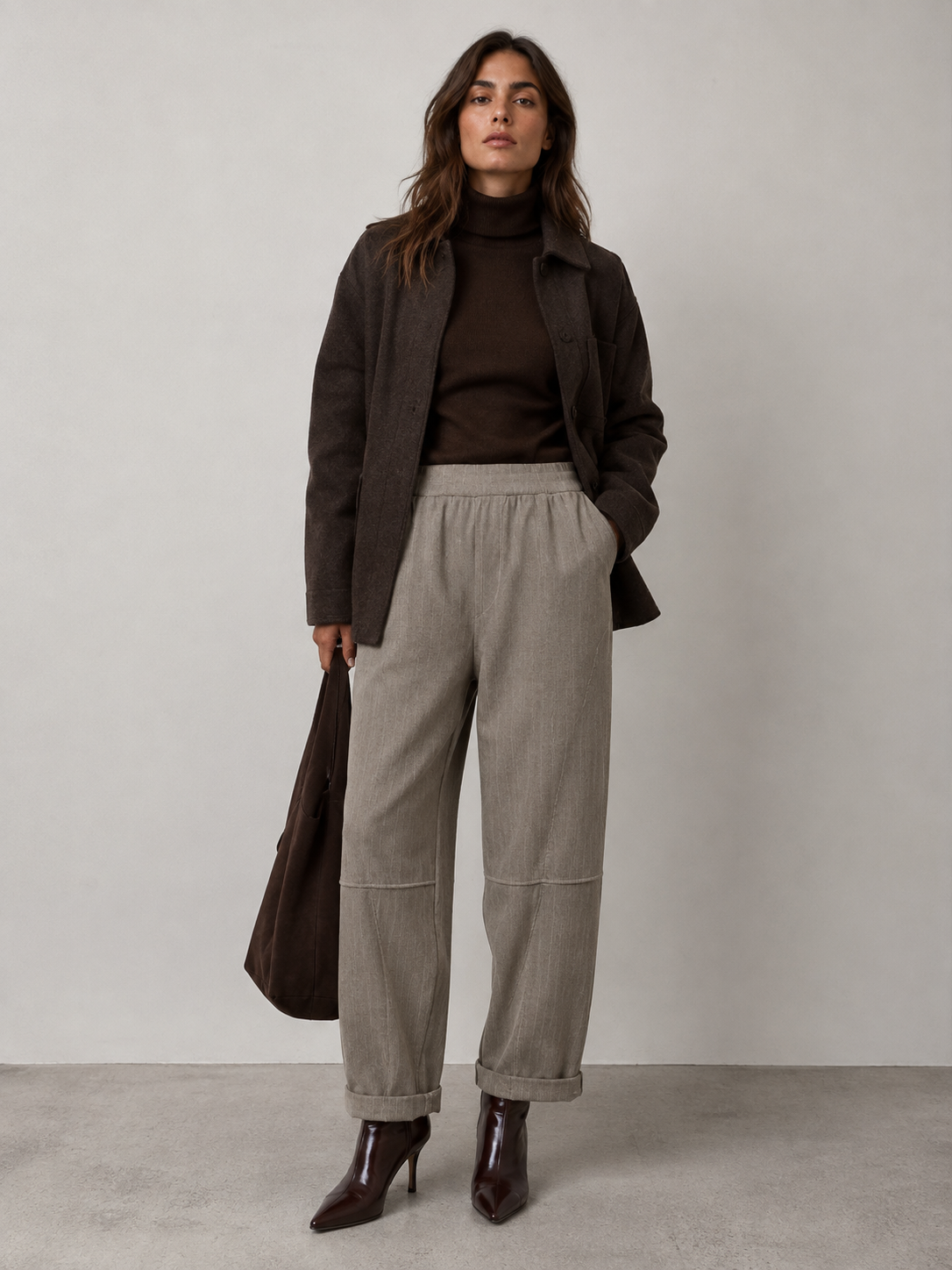 Relaxed Ankle-Length Trousers