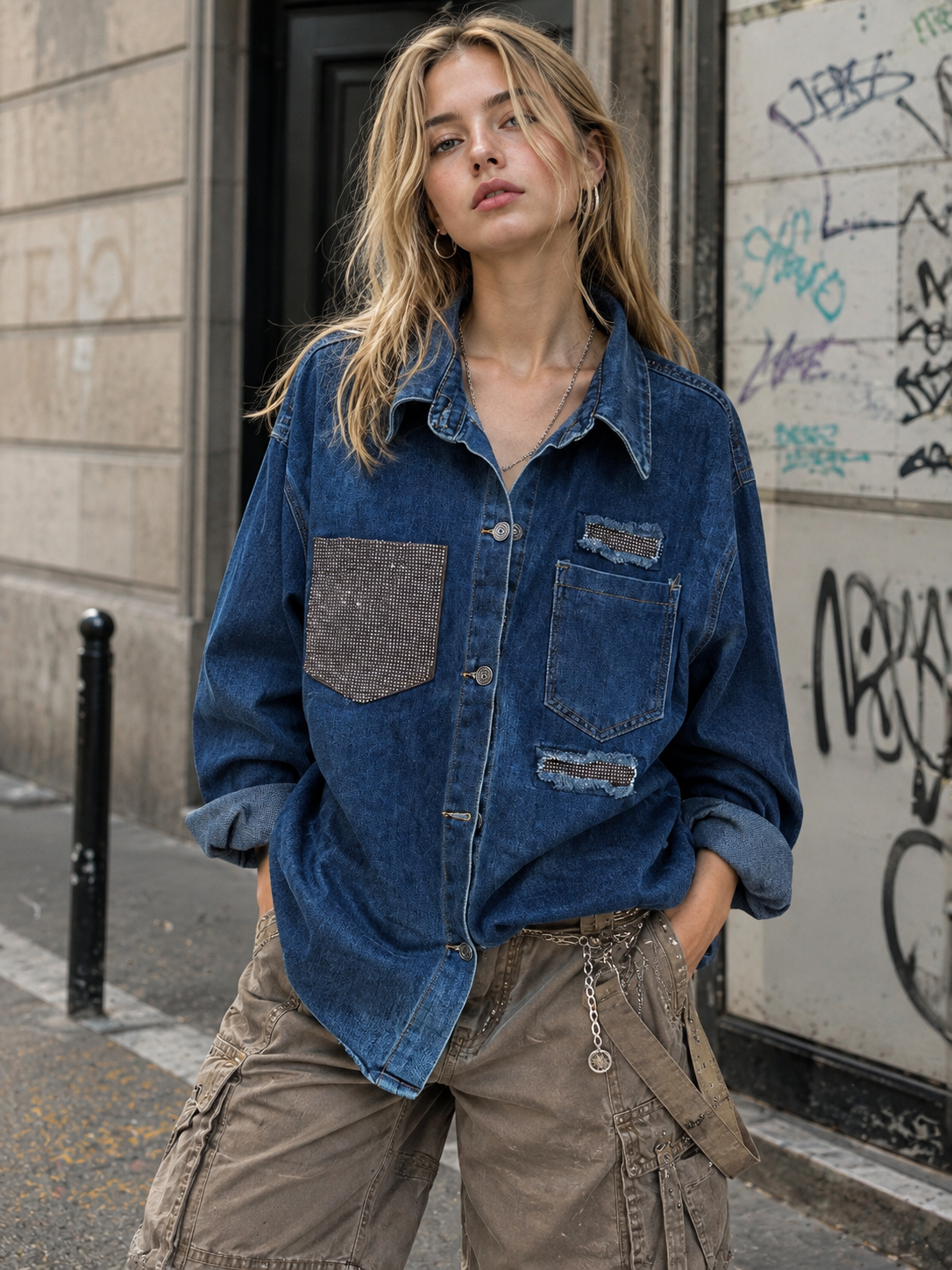 Oversize Shirt Denim Jacket