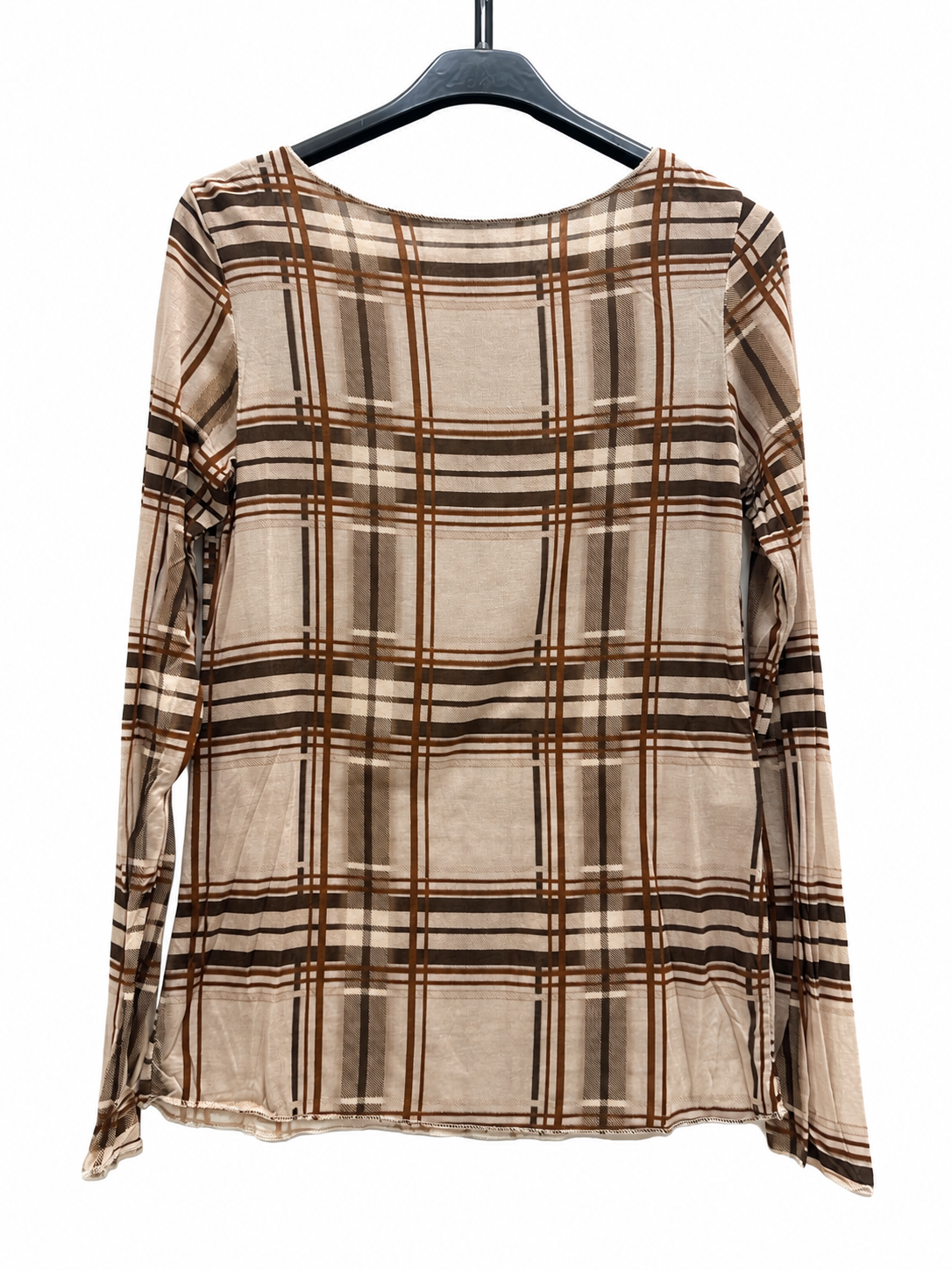 Oversized Check Blouse