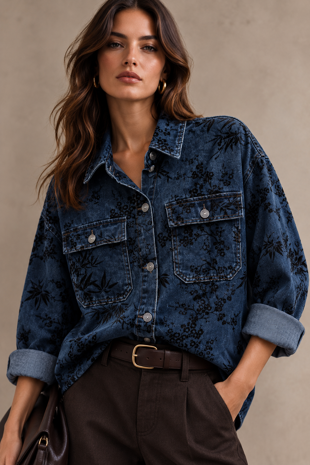 Extended Oversize Jacket with Collar