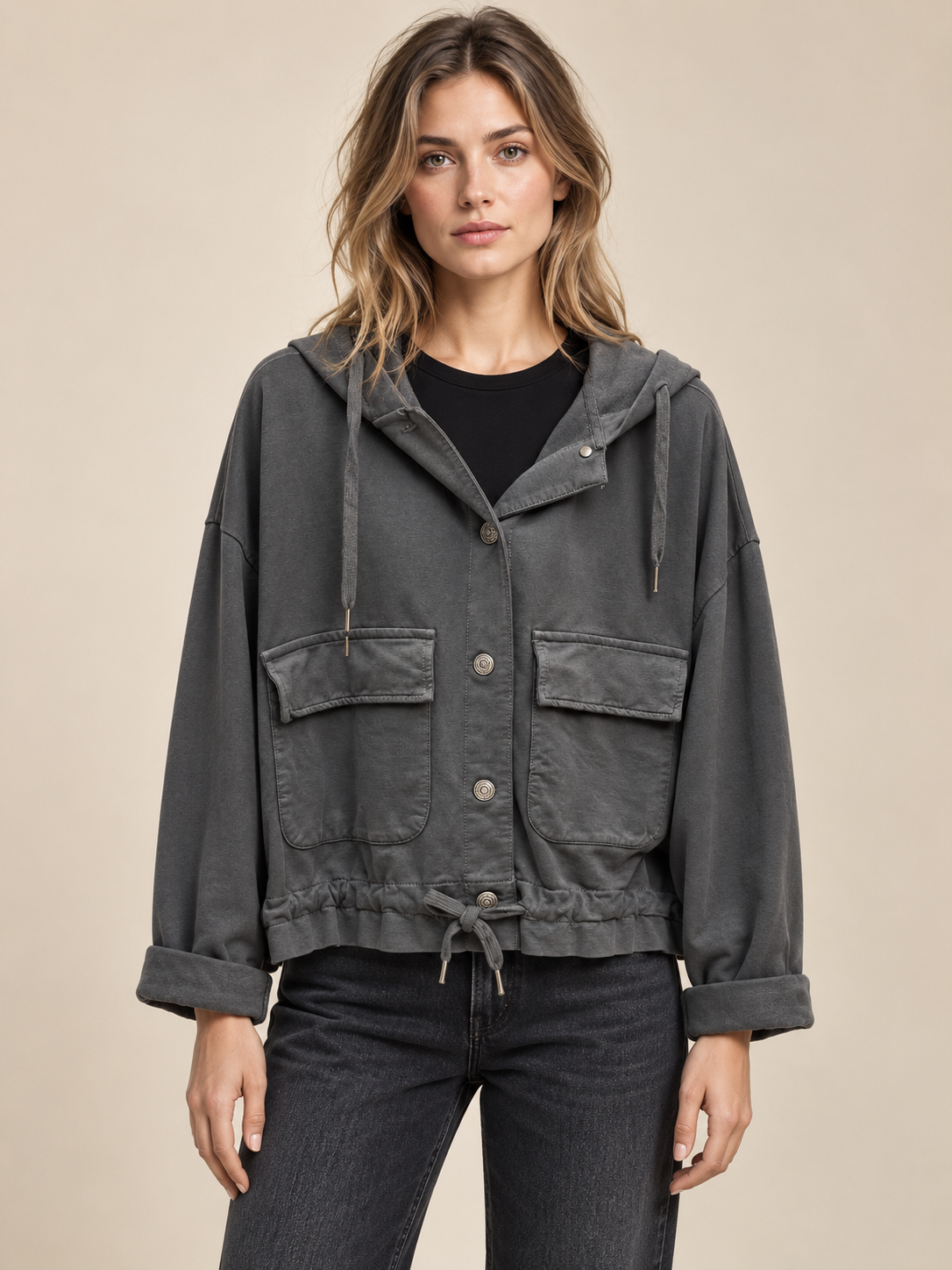 Oversized Hooded Jacket