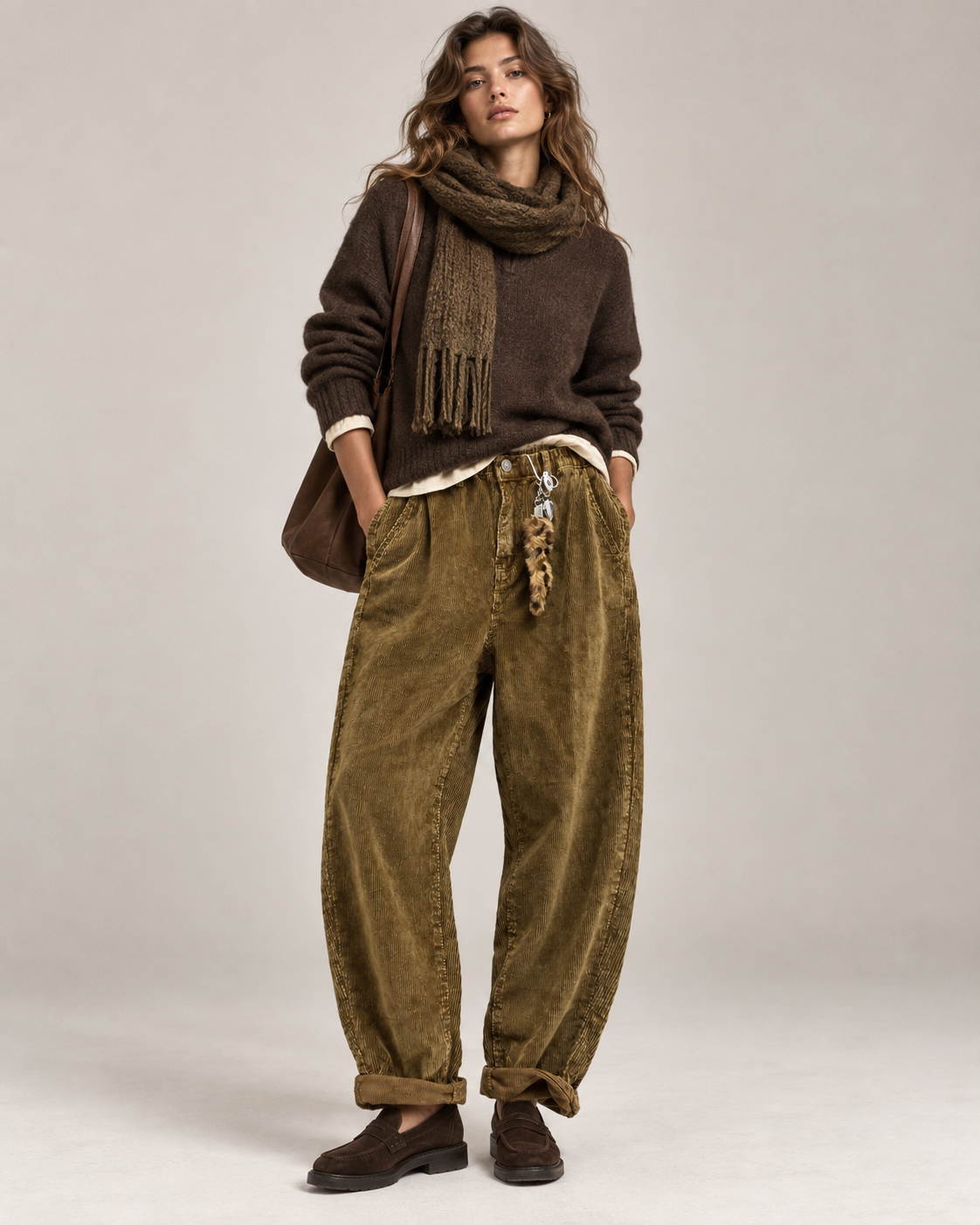 Corduroy Baggy Trousers