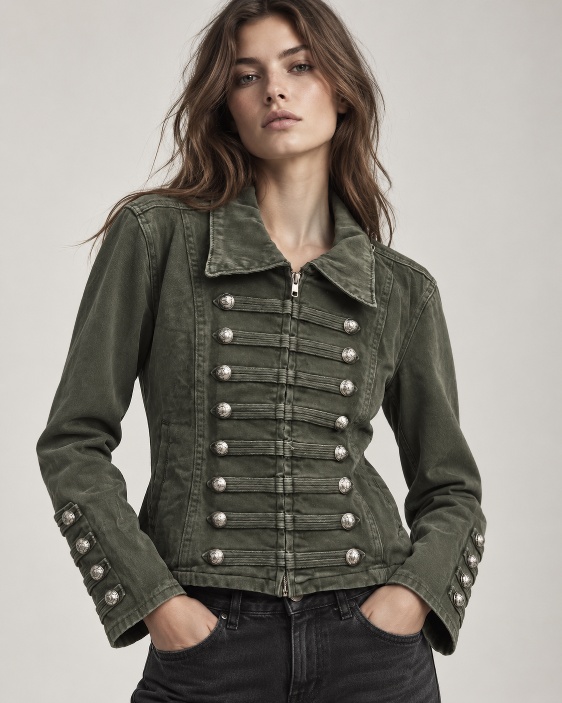 Short Military Chic Jacket