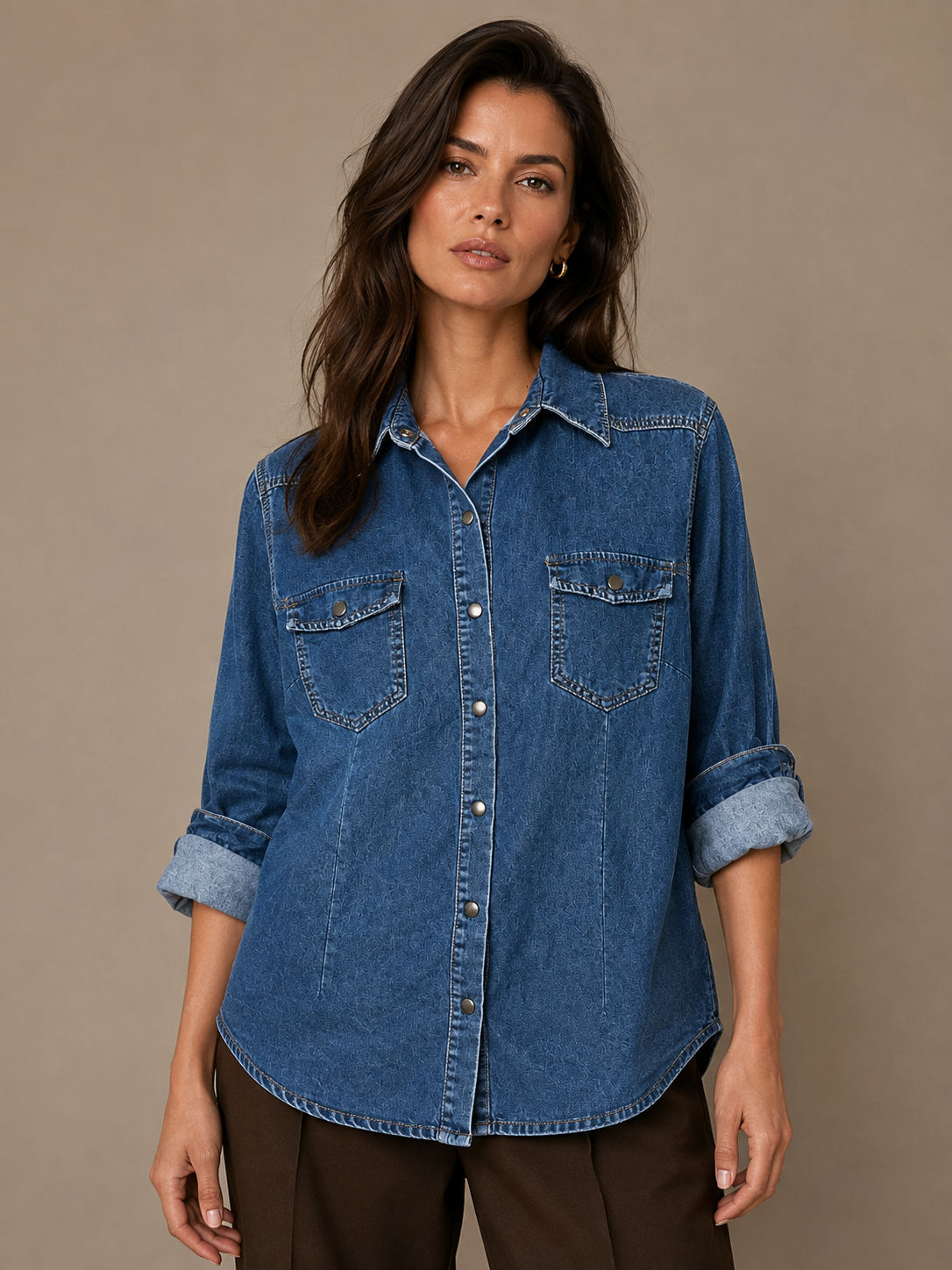 Straight Denim Shirt
