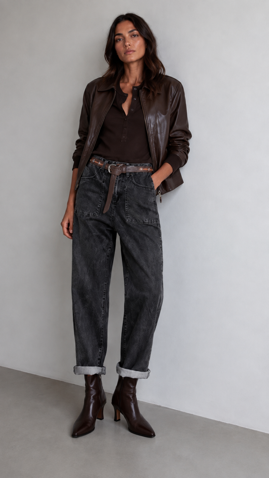 Balloon-Fit Trousers with Pockets