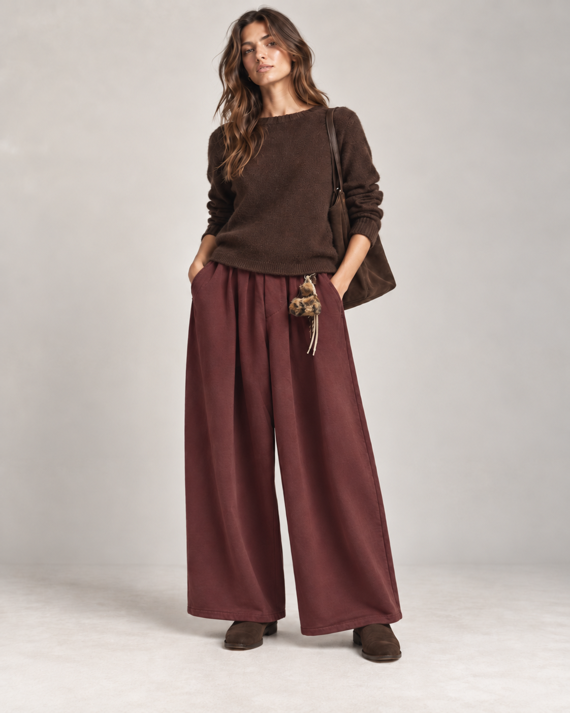 Wide Pleated Trousers