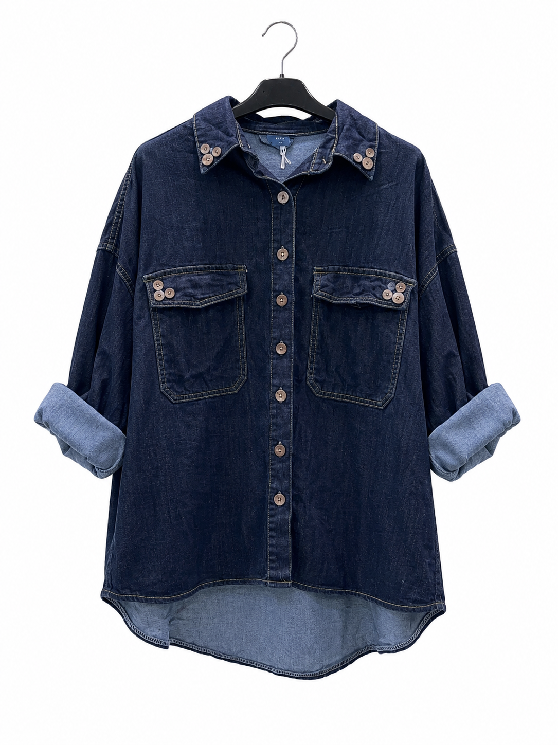 Relaxed Hip-Length Shirt