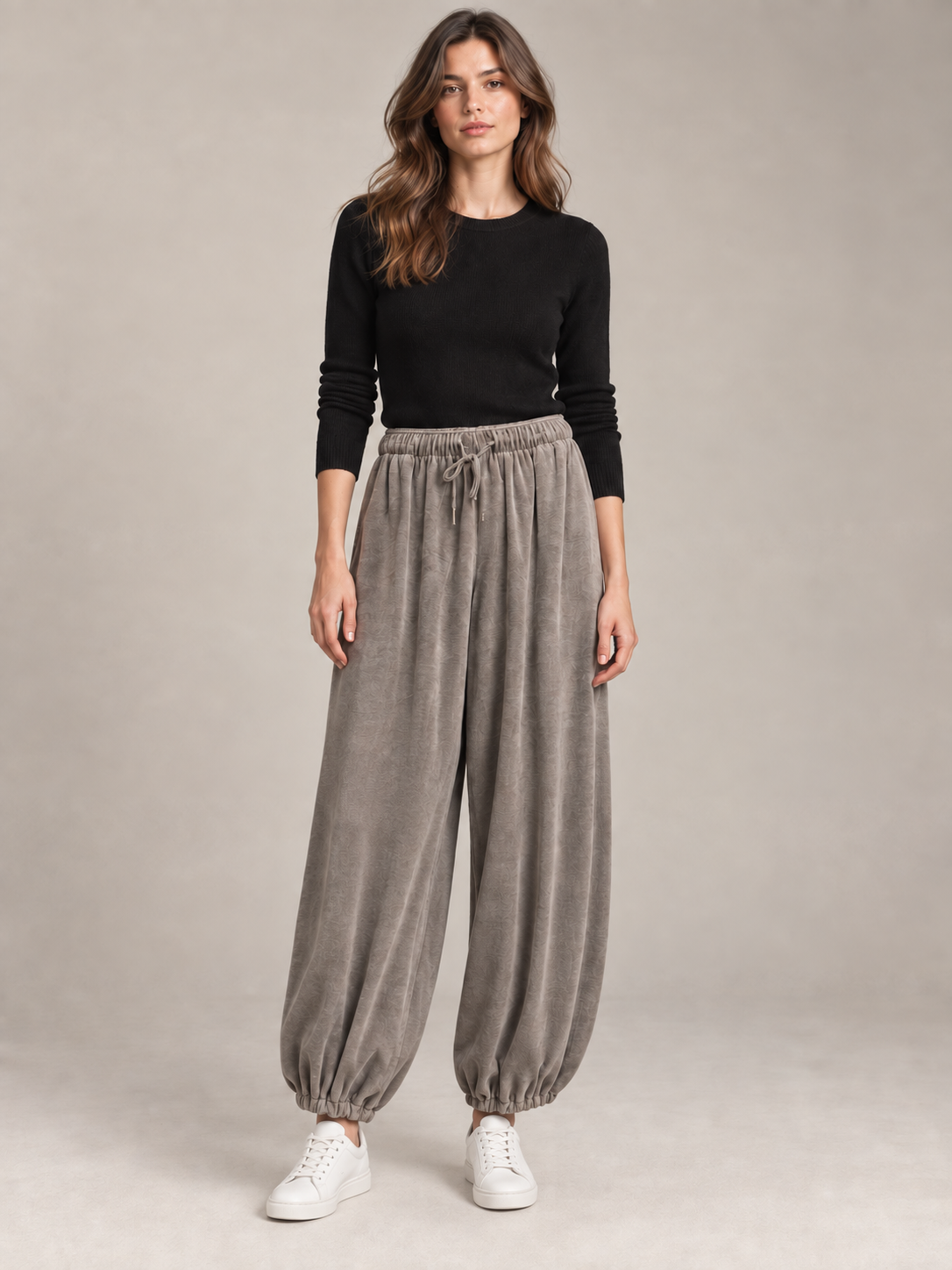 High‑Waist Jogger Trousers