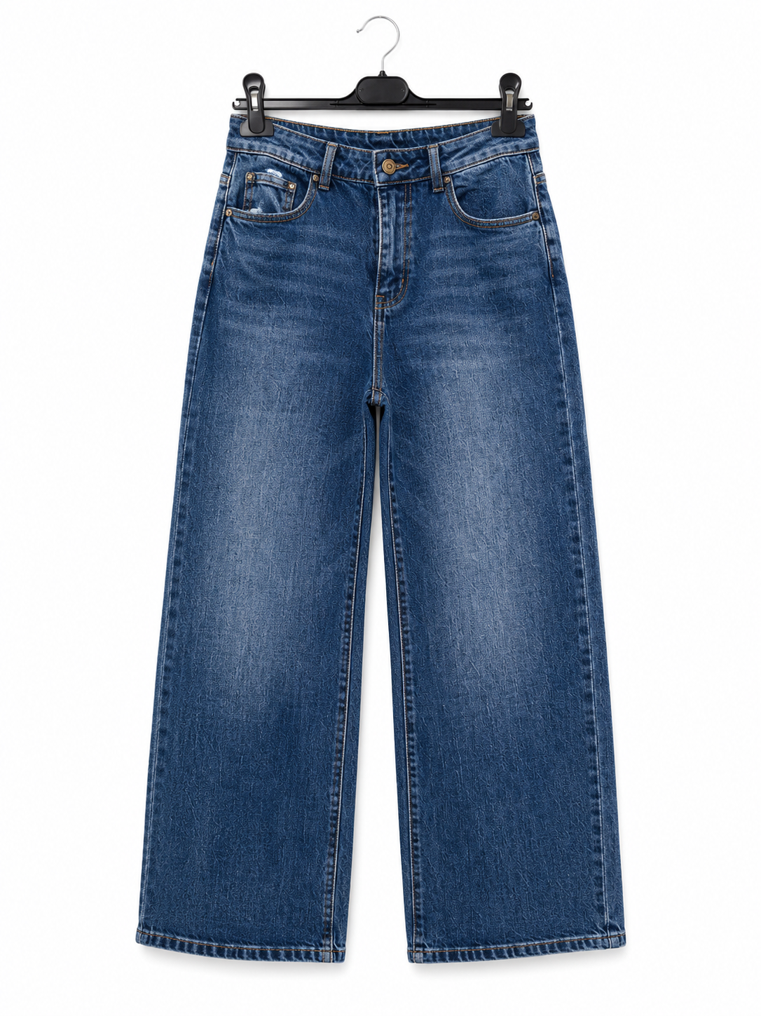 High-Waist Straight Jeans
