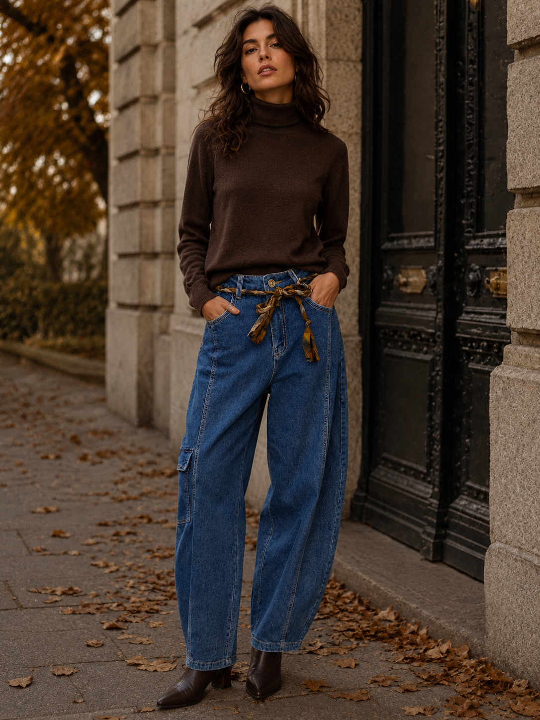 Balloon High‑Waist Jeans