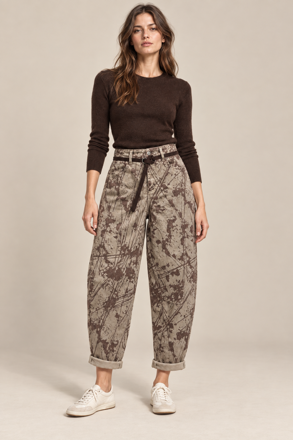 Baggy Trousers with Belt