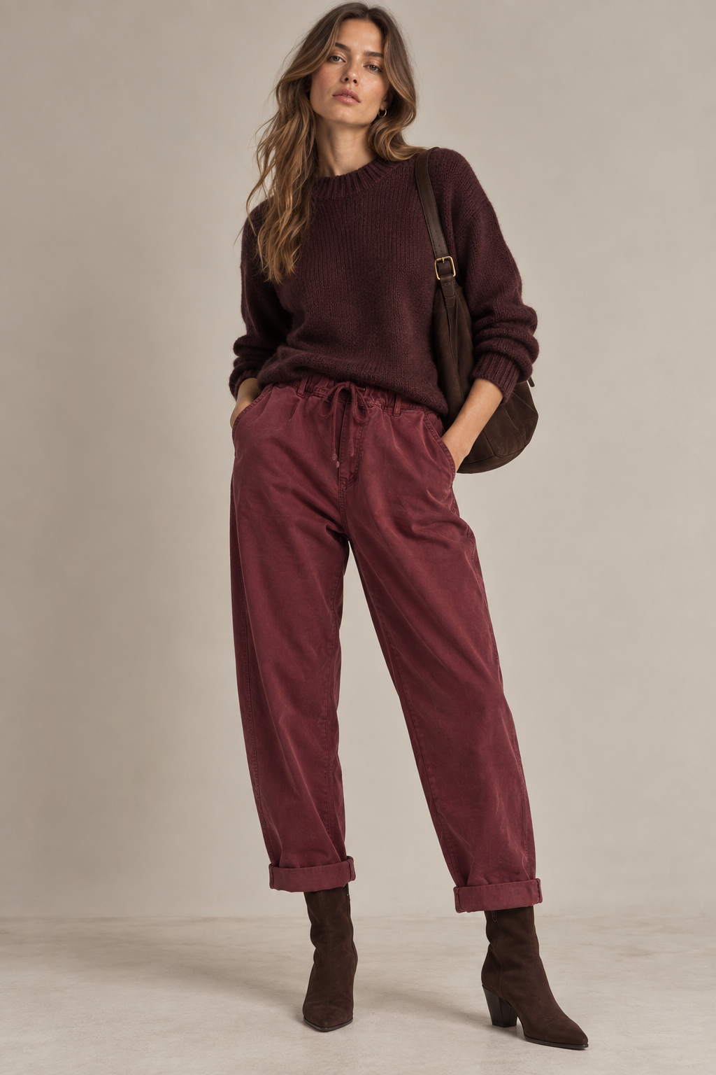 Relaxed Drawstring Trousers
