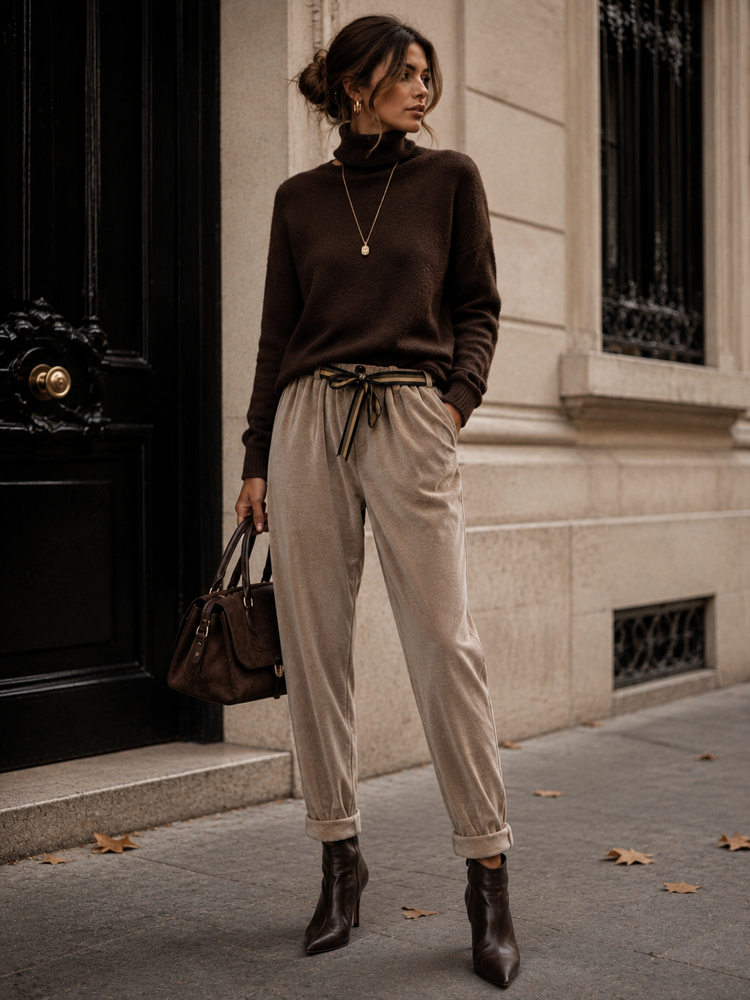 Ankle-Length Relaxed Trousers