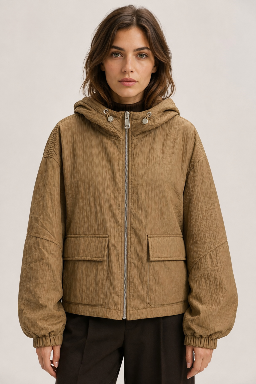 Short Hooded Jacket