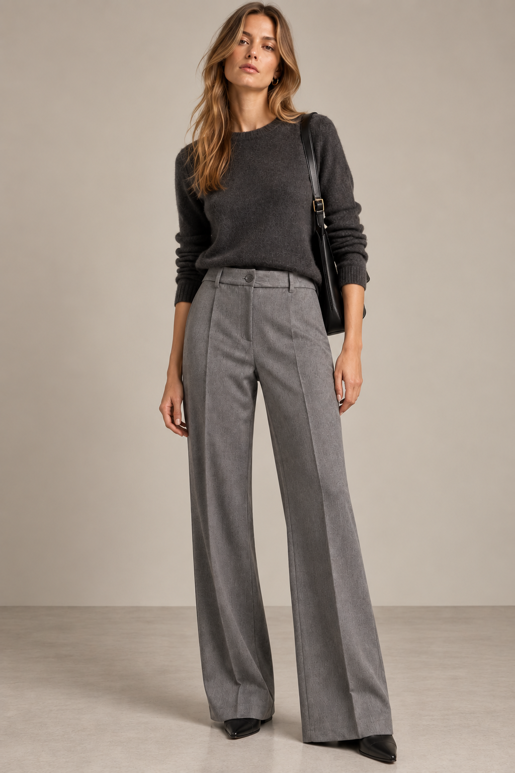 Wide High-Waist Trousers
