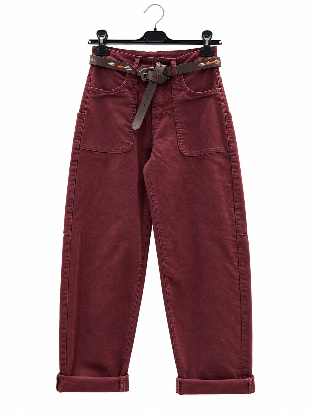 Baggy Trousers with Embroidery