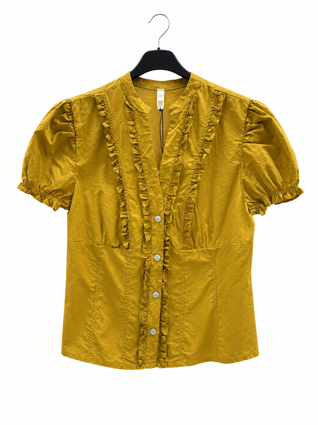 Tailored Blouse with Ruffles