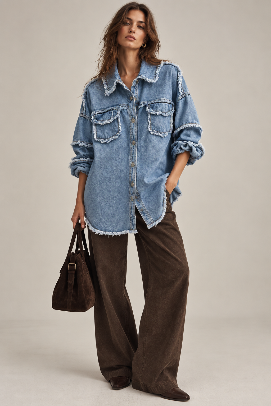 Oversized Denim Shirt