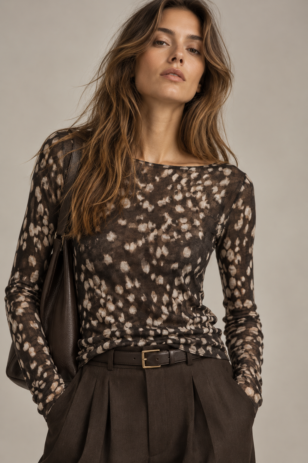 Fitted Boat-Neck Top