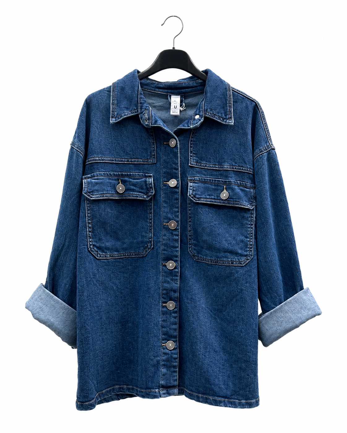 Oversized Shirt with Collar