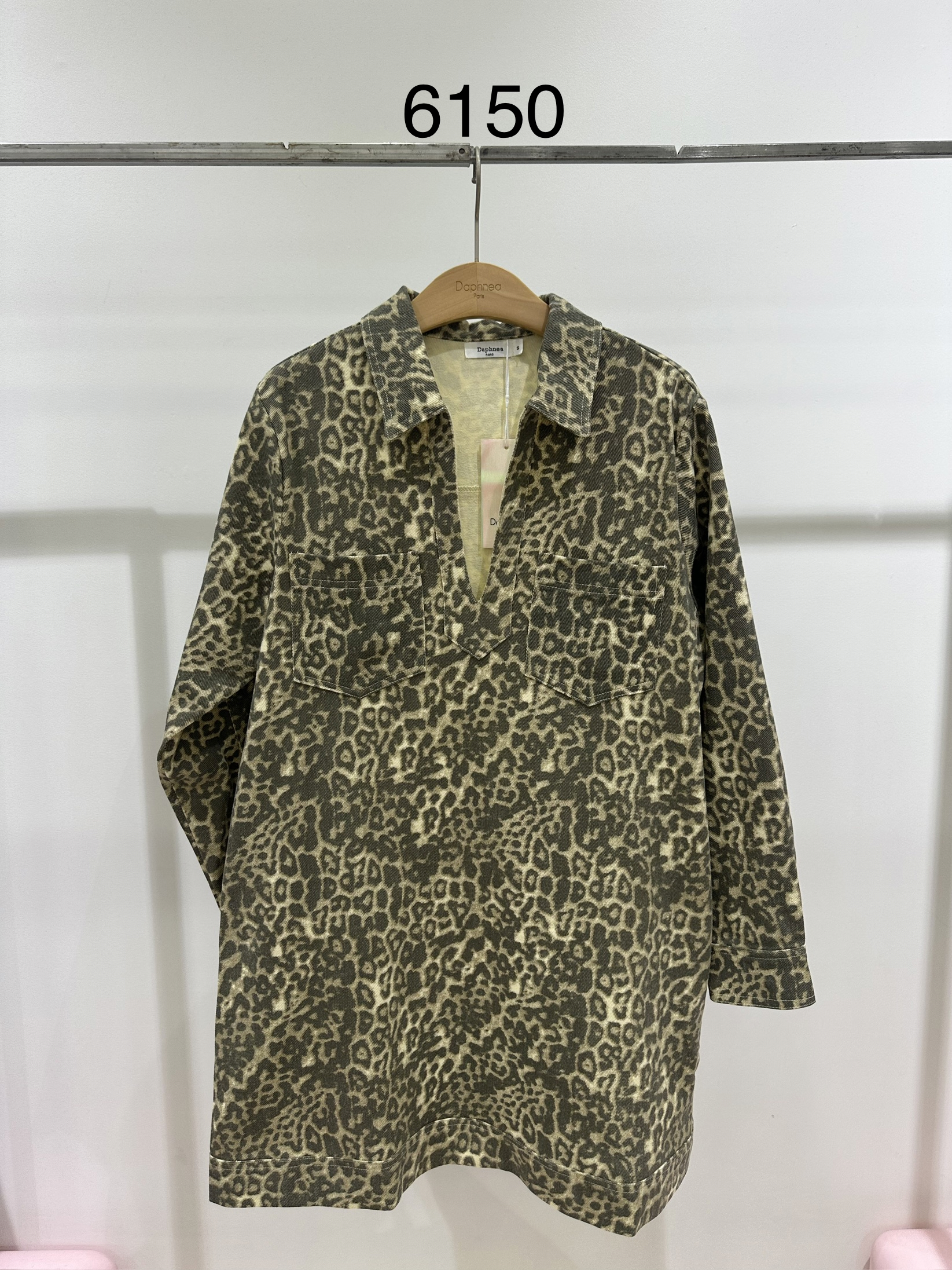 A-line Dress with Shirt Collar