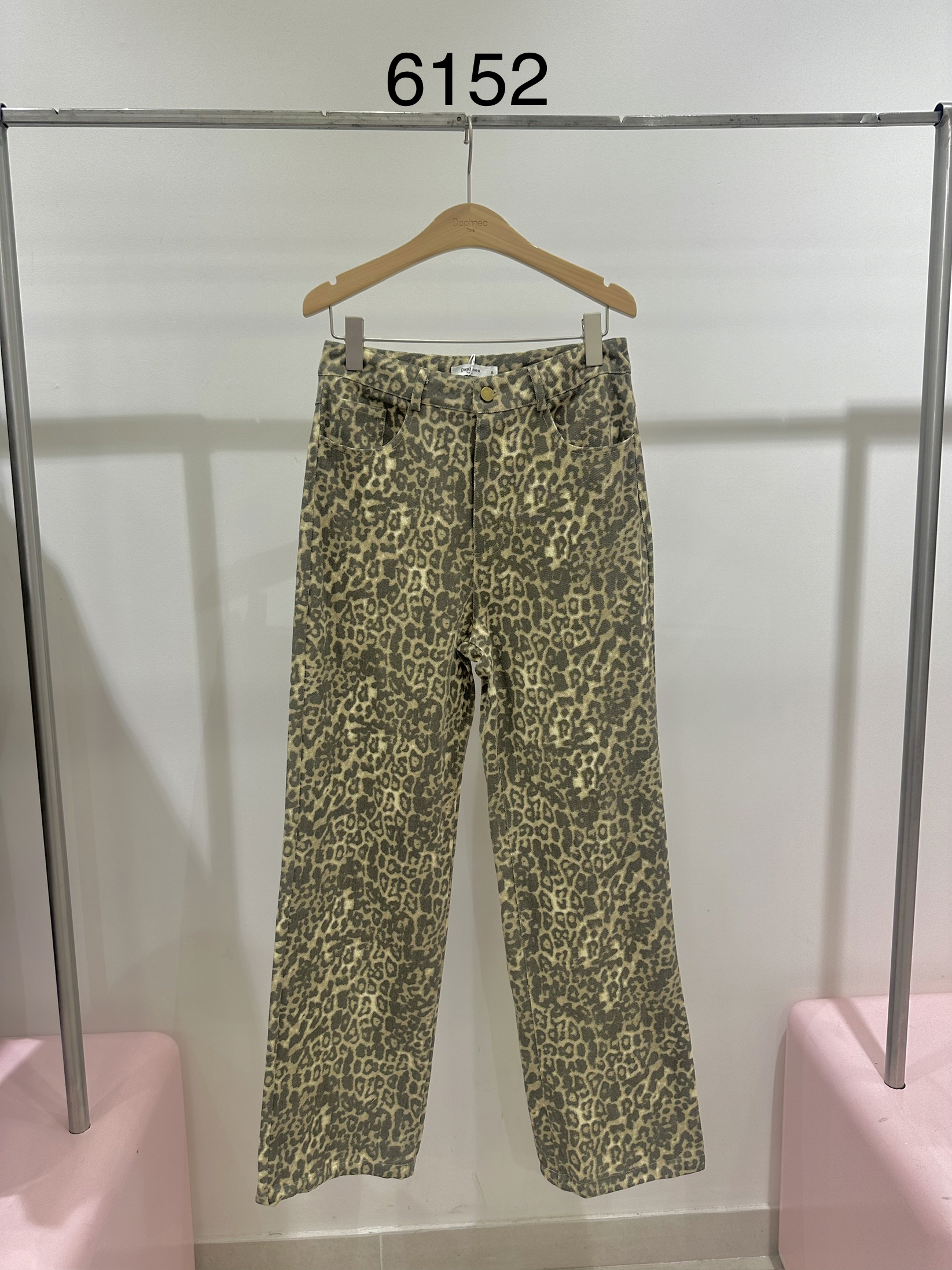 Straight Leopard Trousers