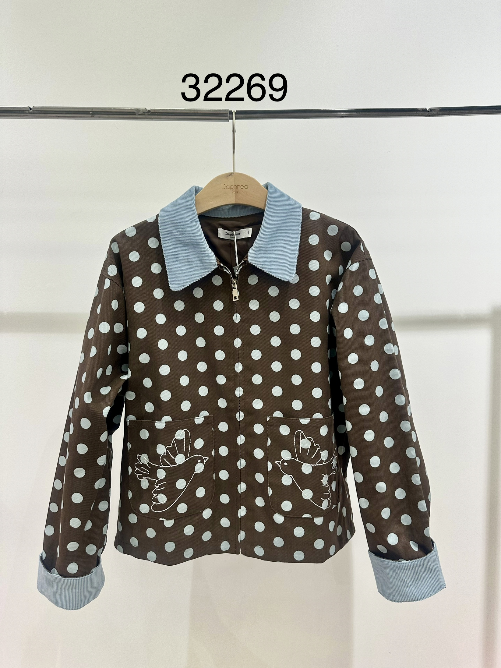 Straight Jacket with Shirt Collar