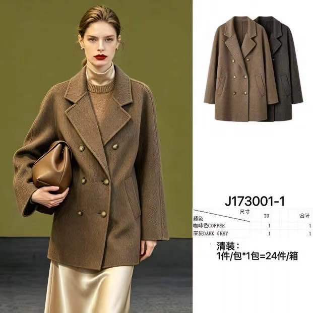 Classic Double-Breasted Coat