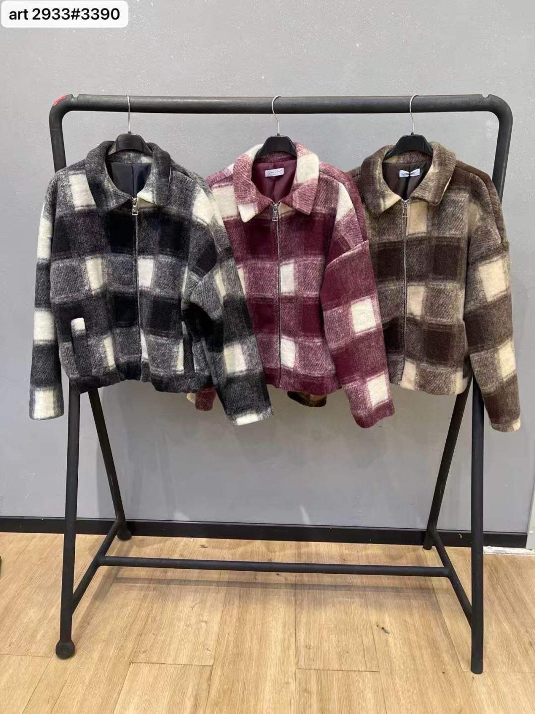 Boxy Checked Jacket