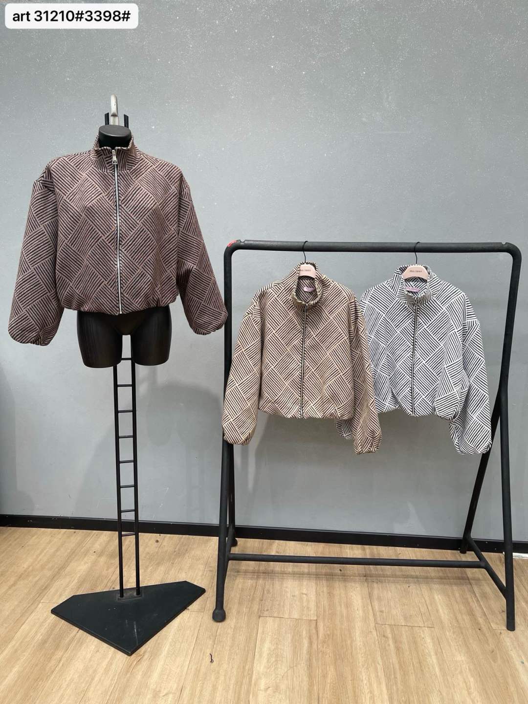 Oversize Bomber with Funnel Neck