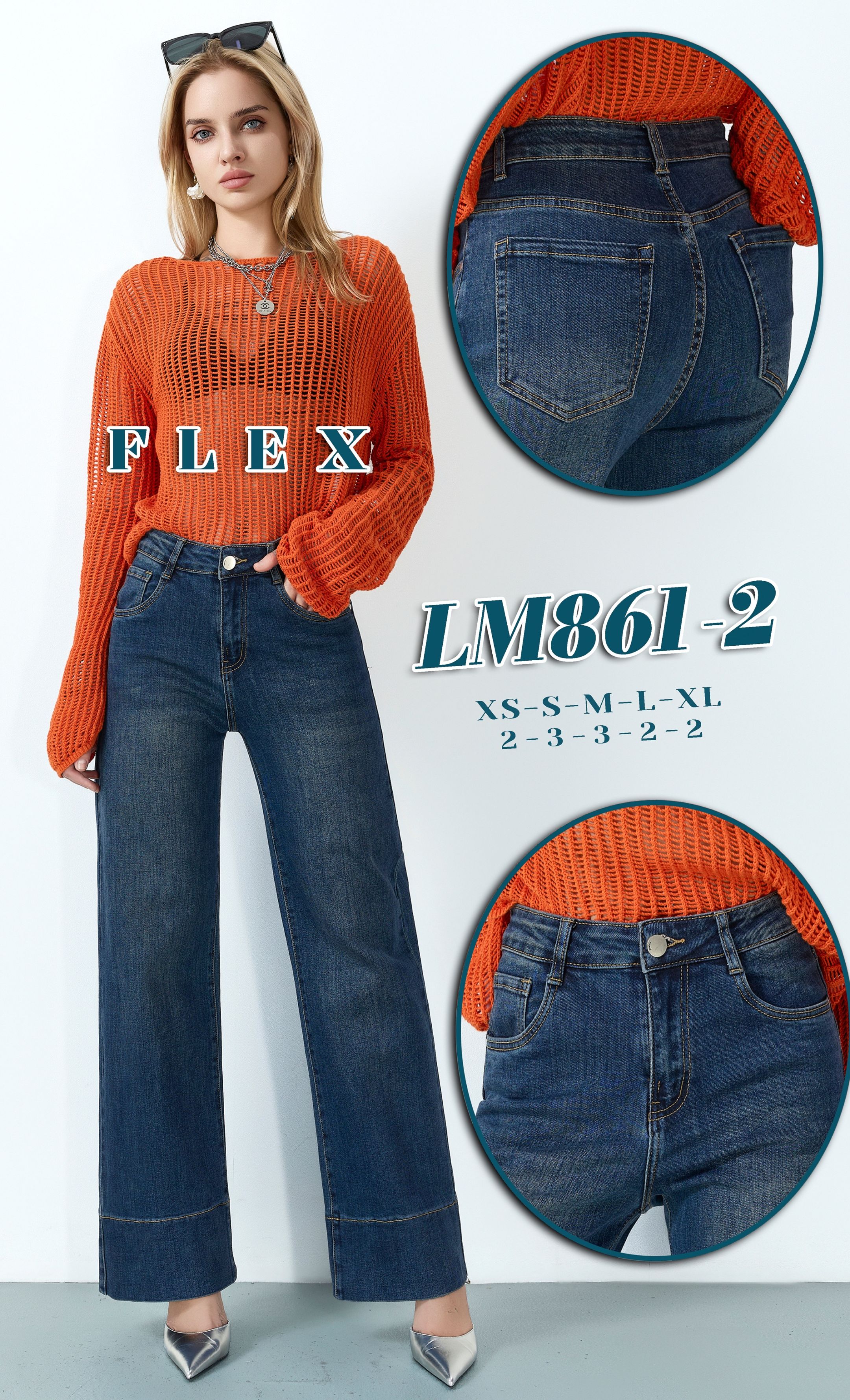 High-Waist Wide-Leg Jeans