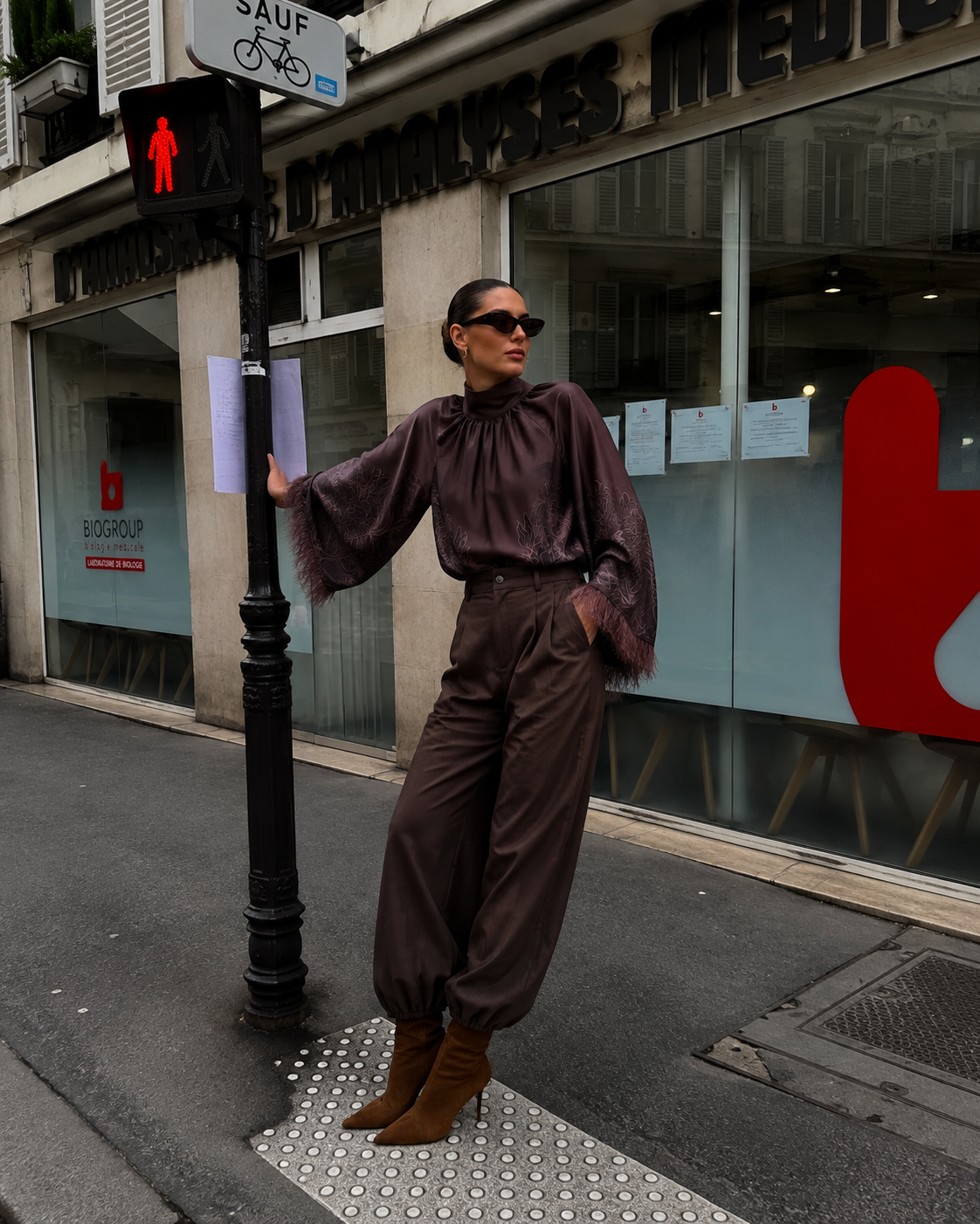 Half-Turtleneck Blouse