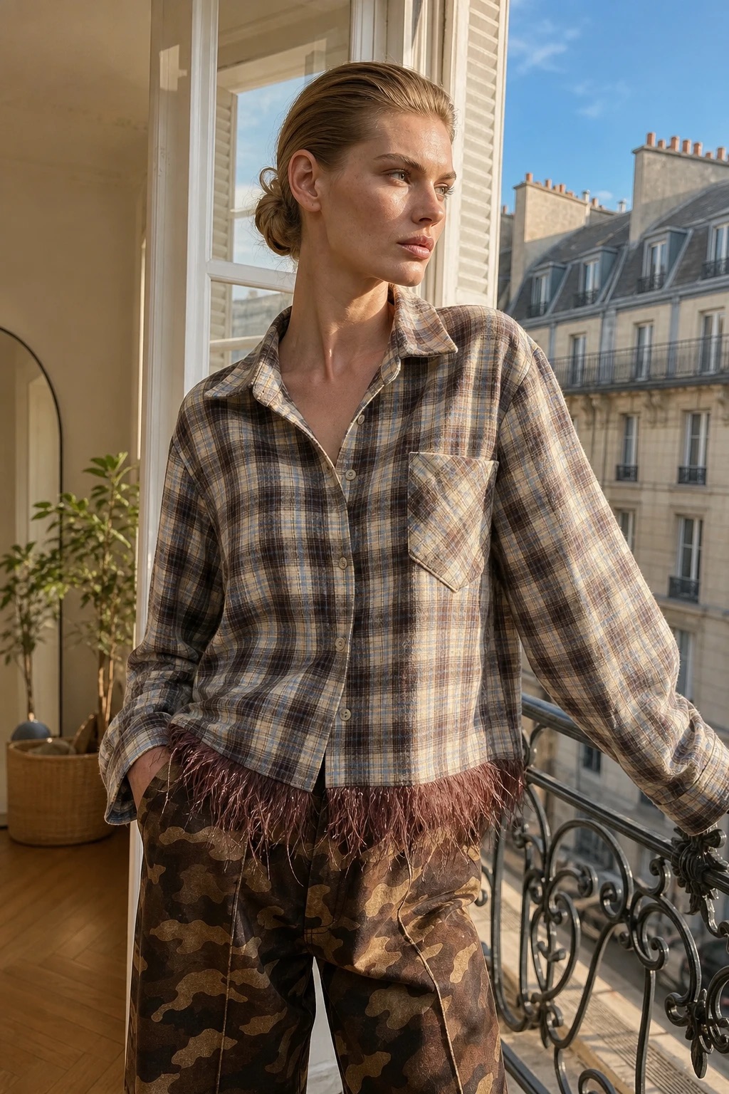 Relaxed Fringe Shirt