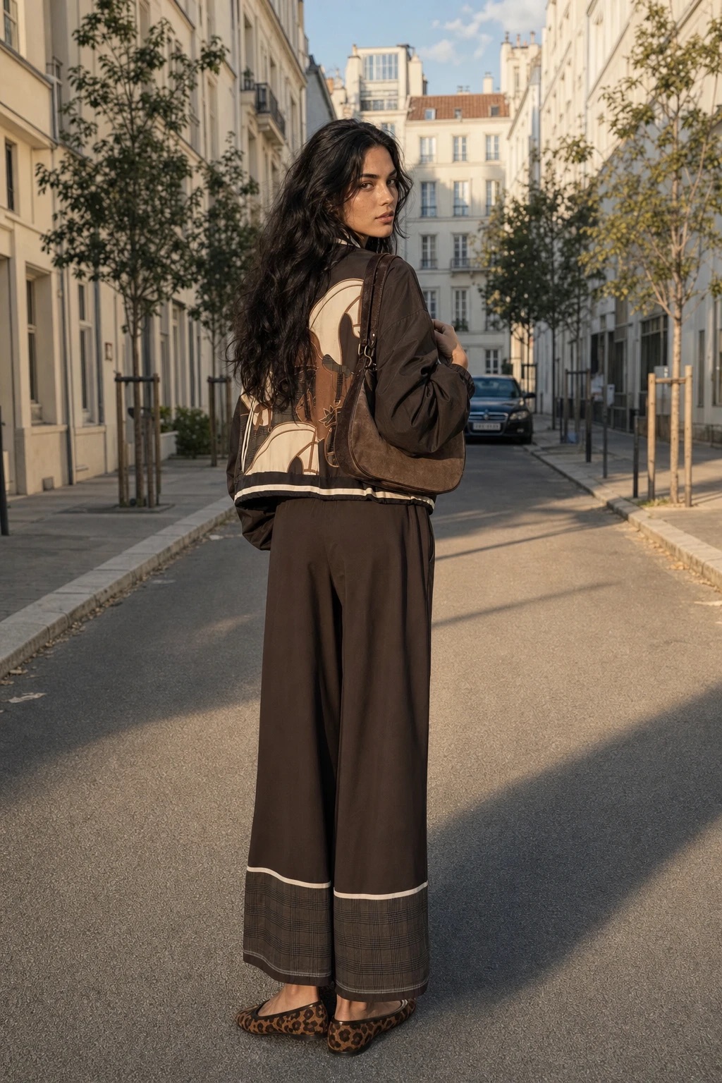Palazzo Ankle-Length Relaxed Trousers
