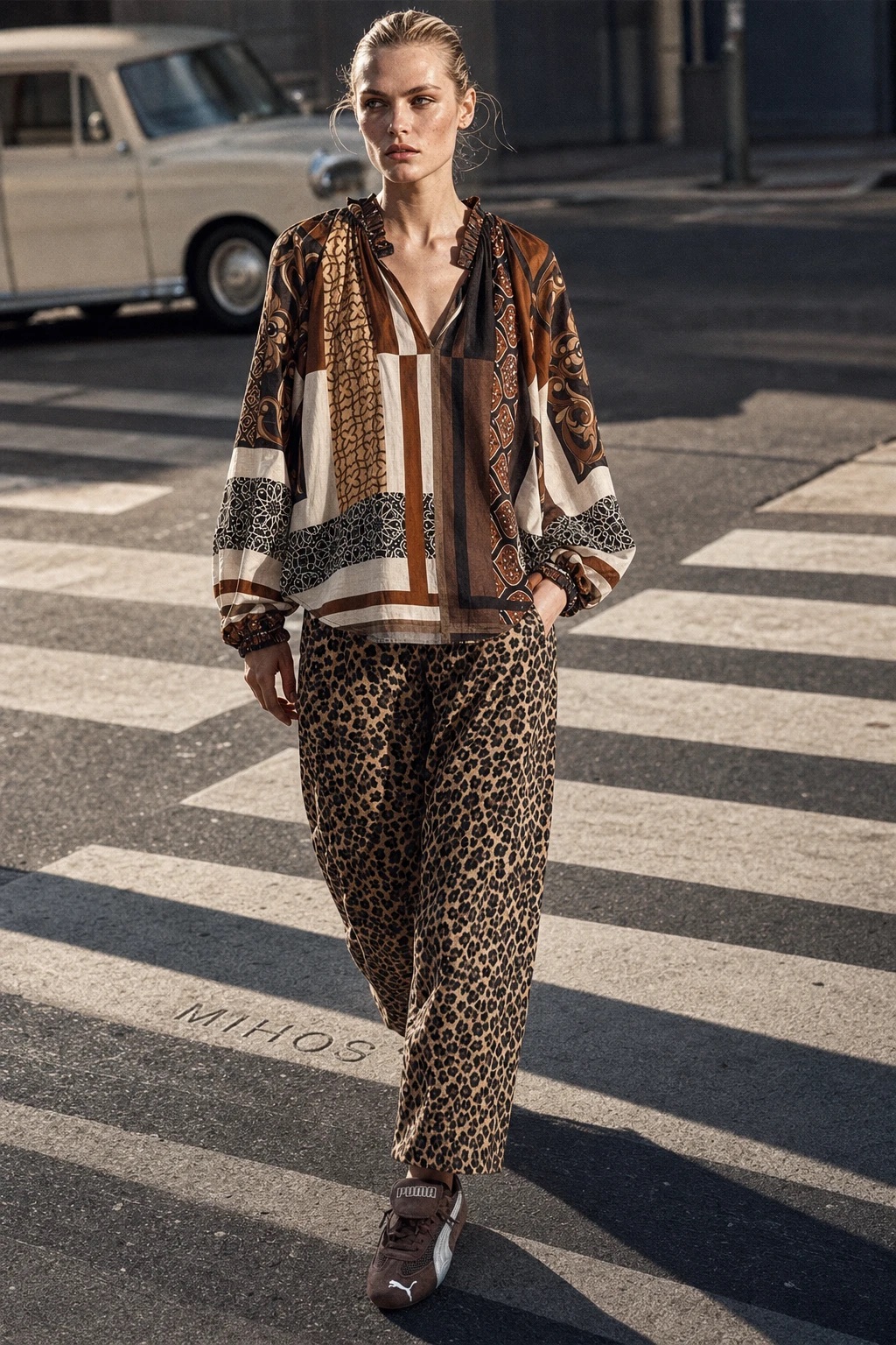 Straight Ankle-Length Trousers