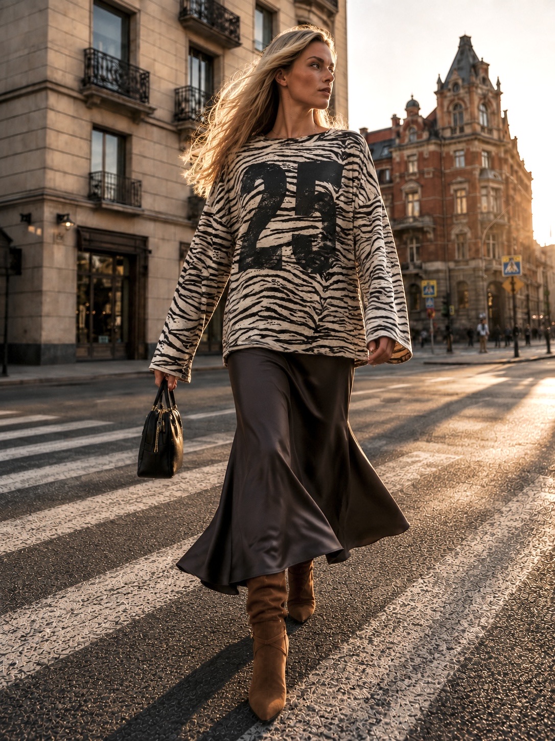 Oversized Printed Sweatshirt