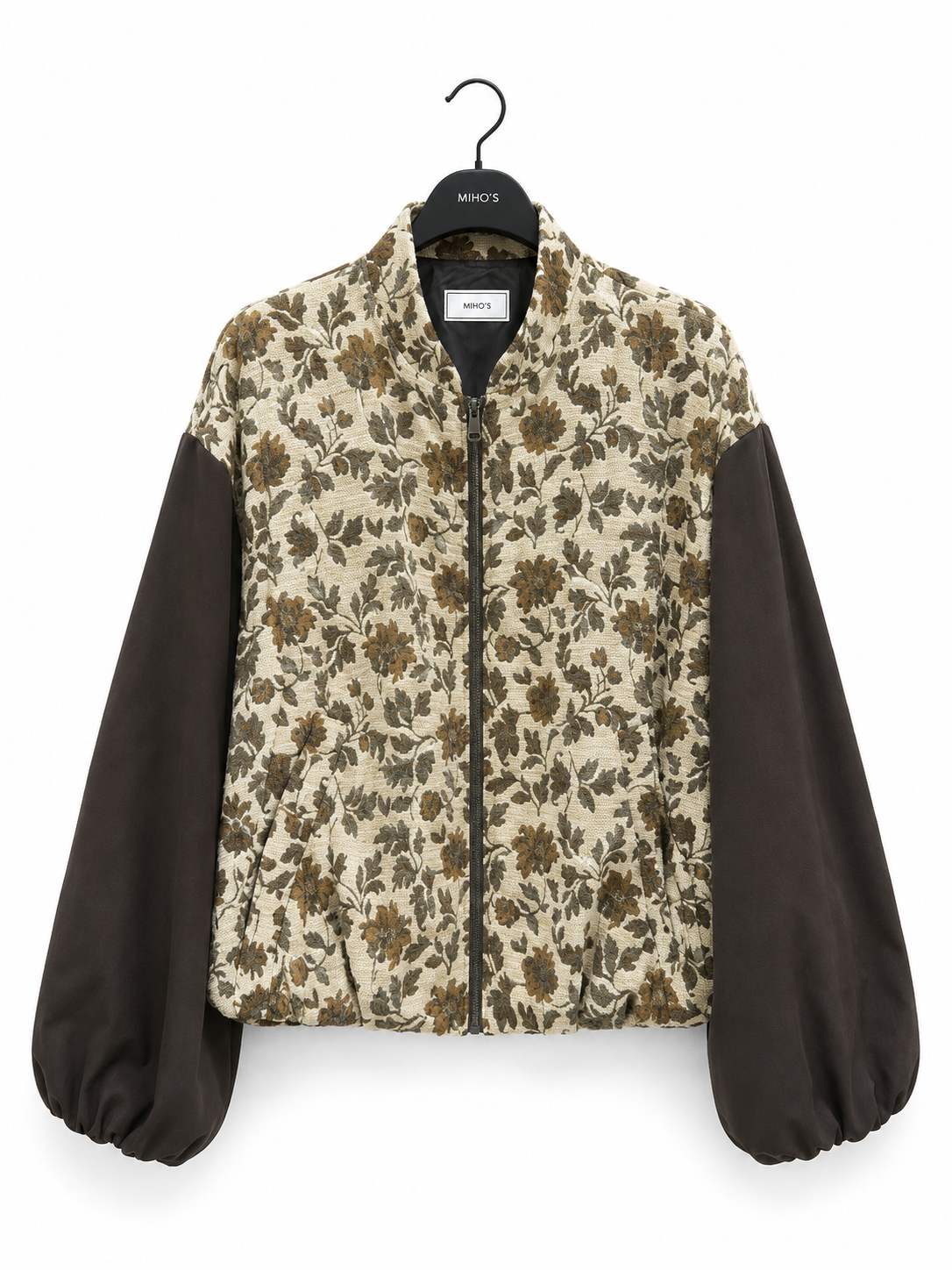 Bomber Jacket with Mock Neck