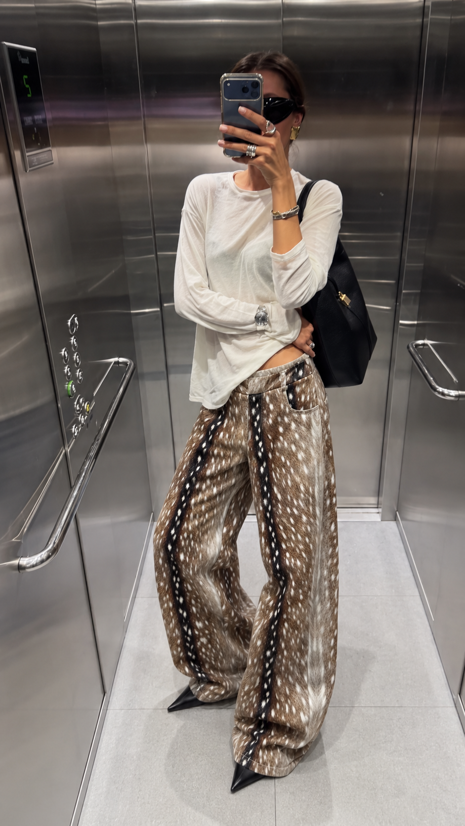 High‑Waist Wide‑Leg Trousers