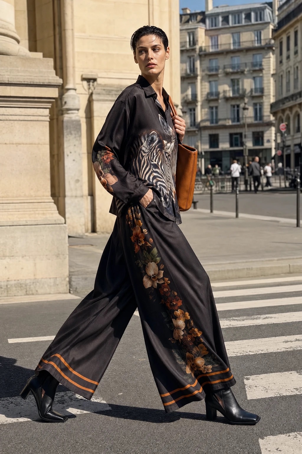 Palazzo Wide-Leg Trousers