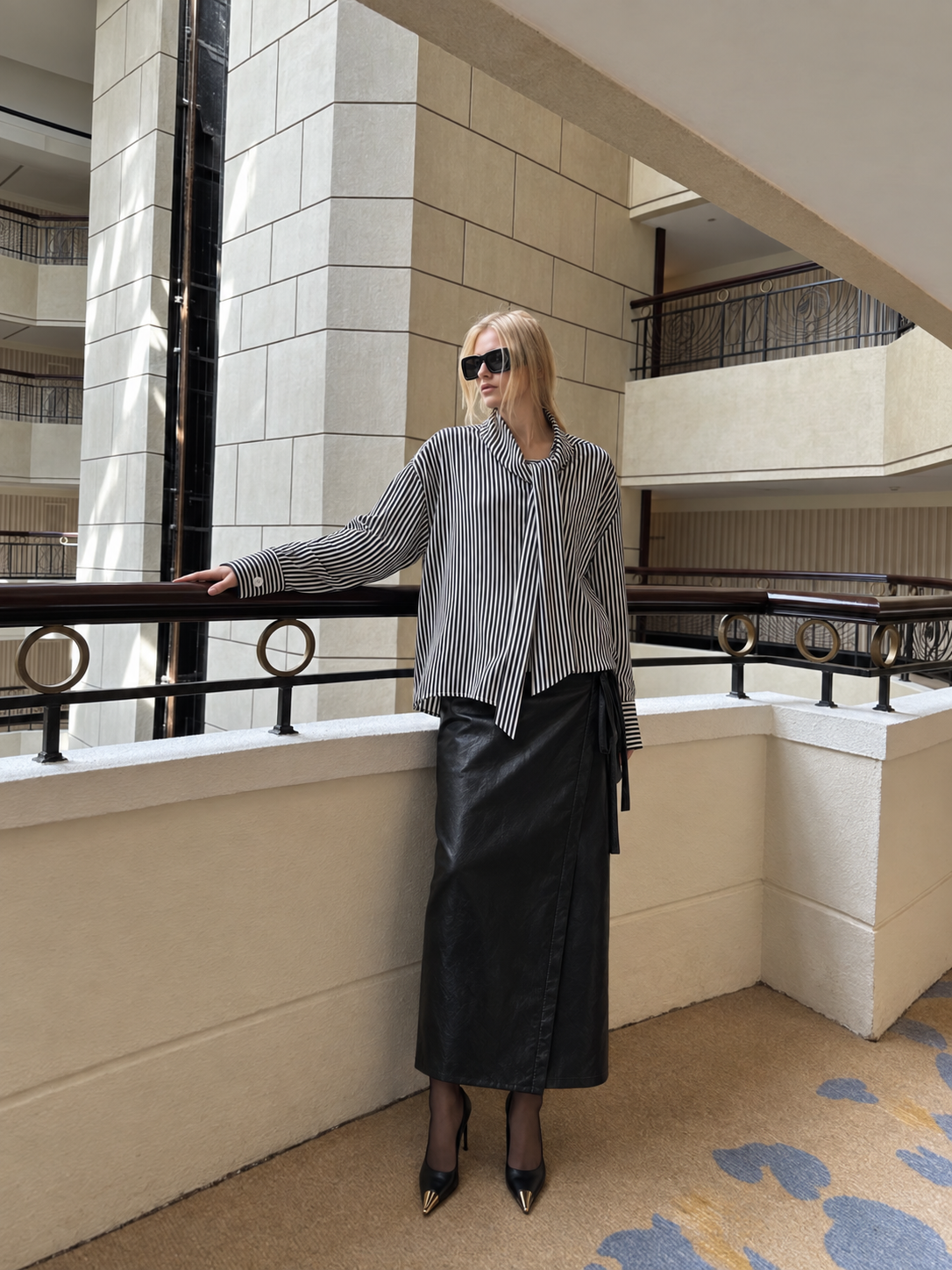 Tied Wrap Maxi Skirt